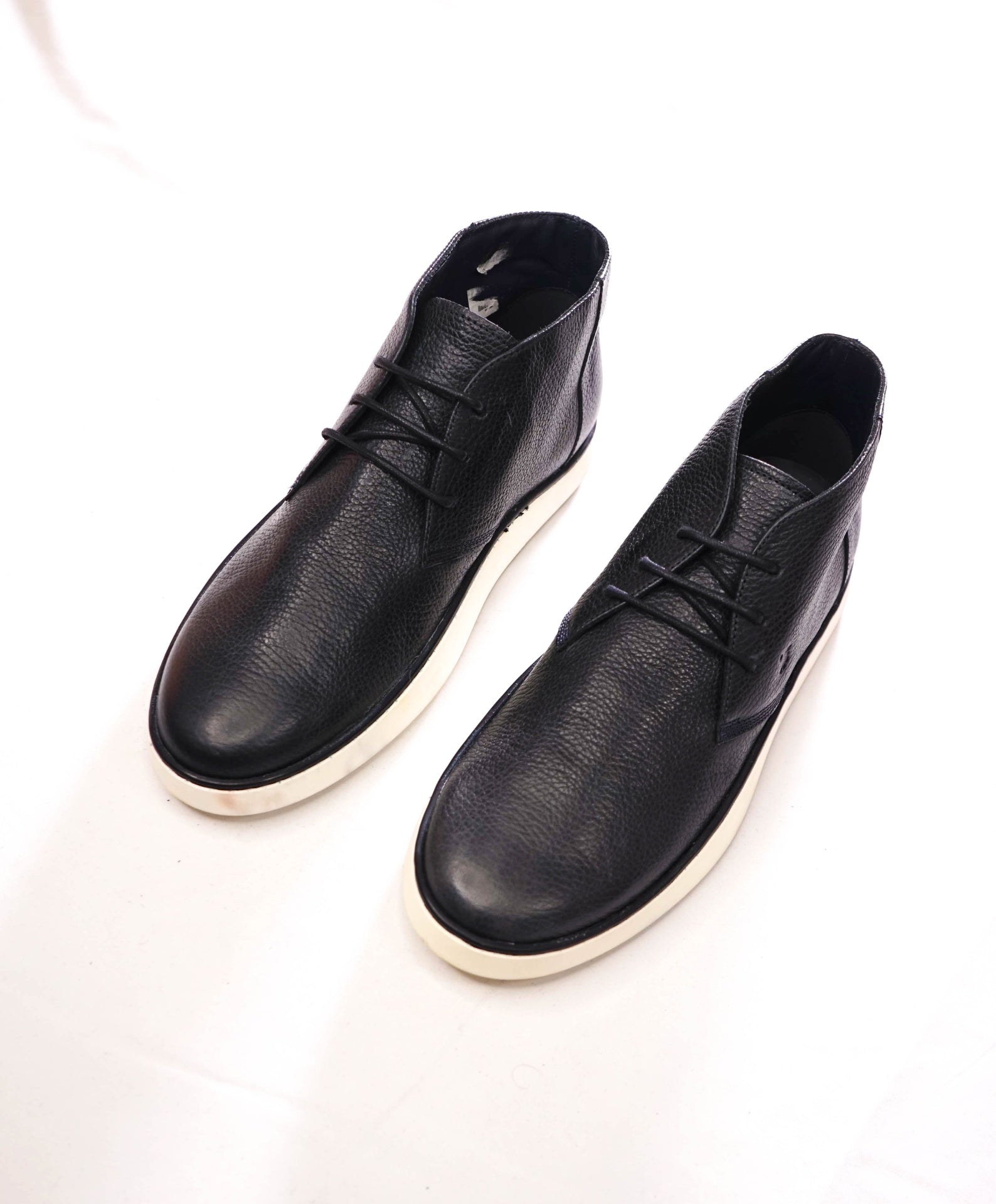 $595 TOD'S - Navy Blue Pebble Leather Chukka Boot - US 8 (7UK)