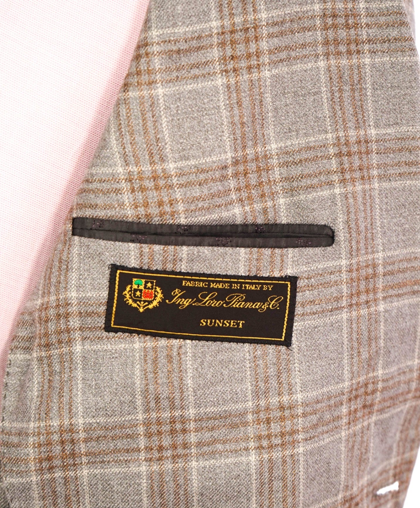 $1,595 LORO PIANA For SFA - Gray/Brown Silk/Cashmere Blazer - 40R
