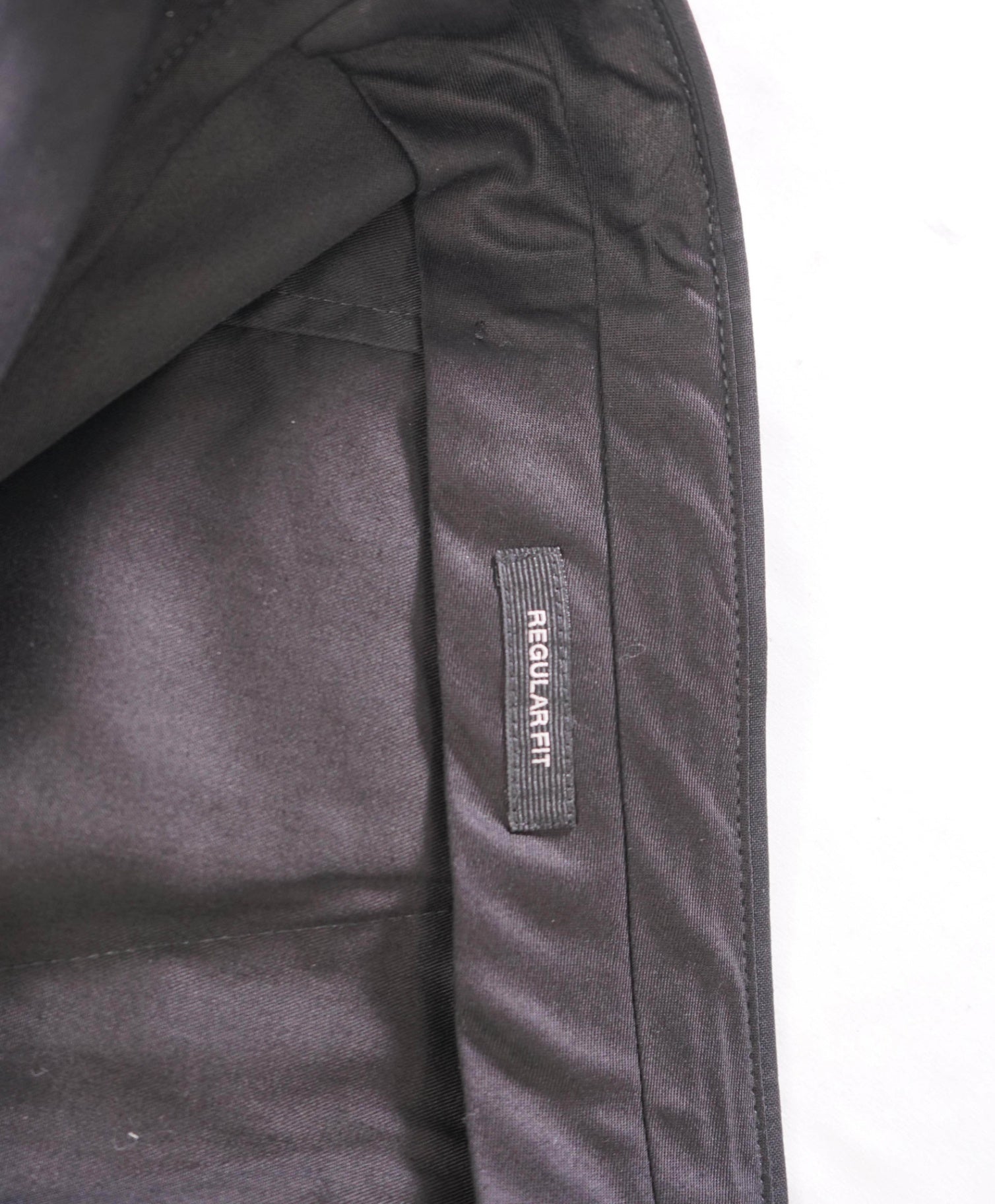 $840 ZEGNA - Solid Black Wool/Mohair Tuxedo Pants - 37W