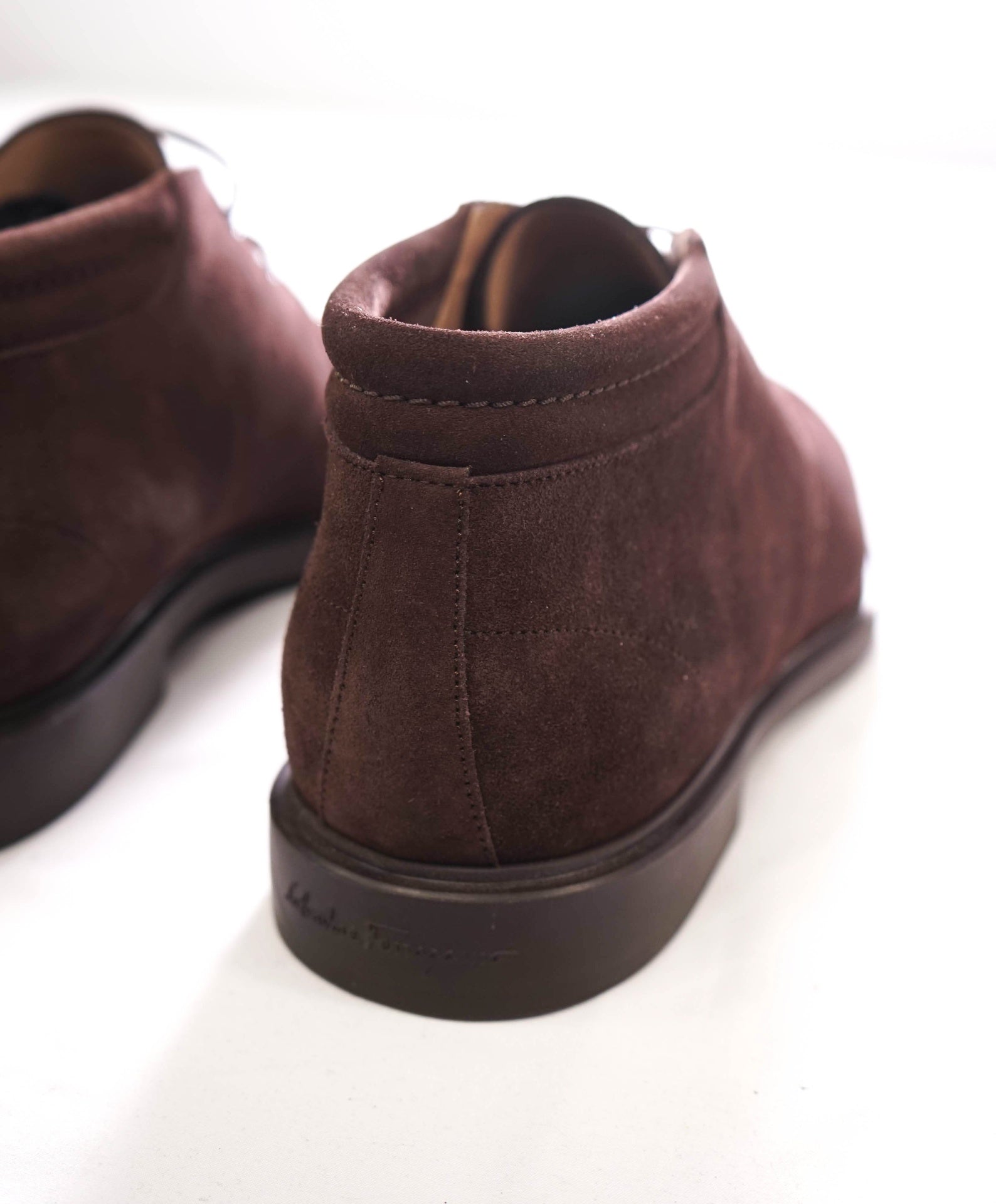 $995 FERRAGAMO - Brown Suede Chukka Boot - 10 3E