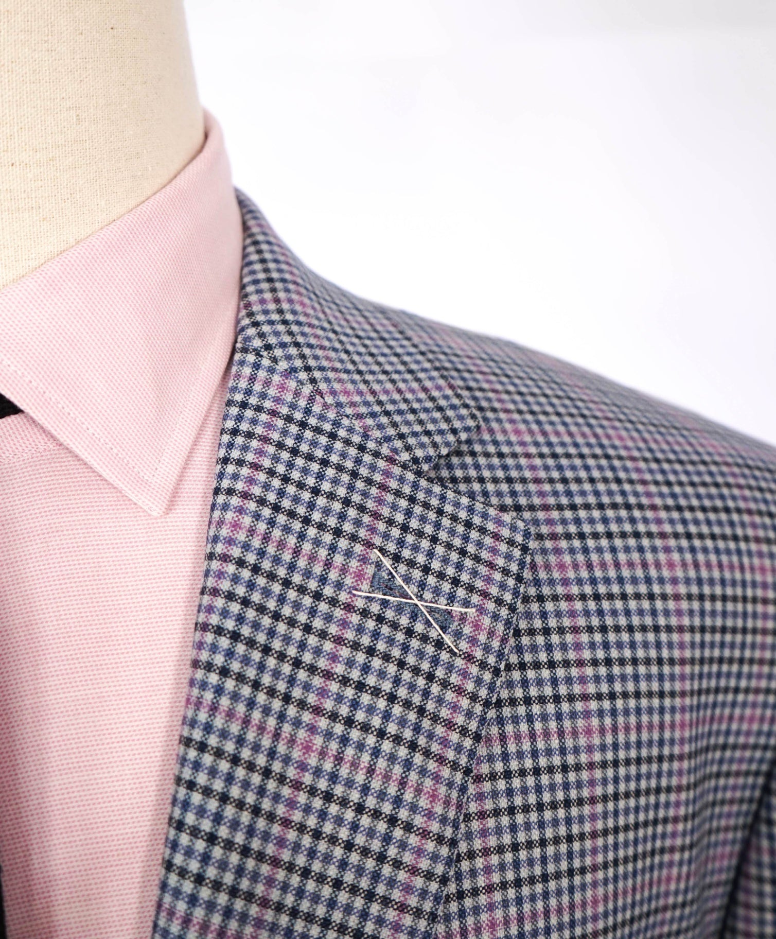 $1,117 SAKS 5TH AVE By ISAIA NAPOLI- Blue/Purple Wool Blazer - 48L