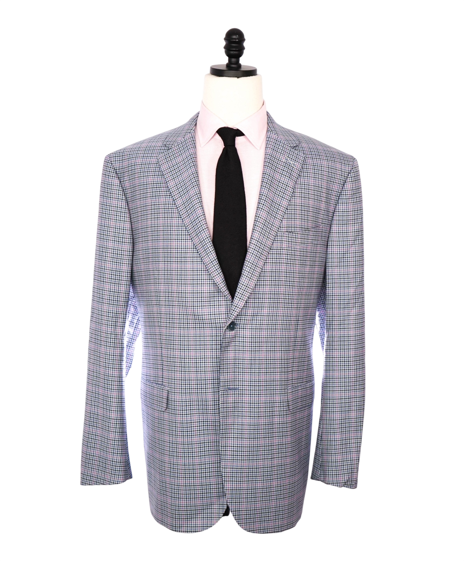 $1,117 SAKS 5TH AVE By ISAIA NAPOLI- Blue/Purple Wool Blazer - 48L