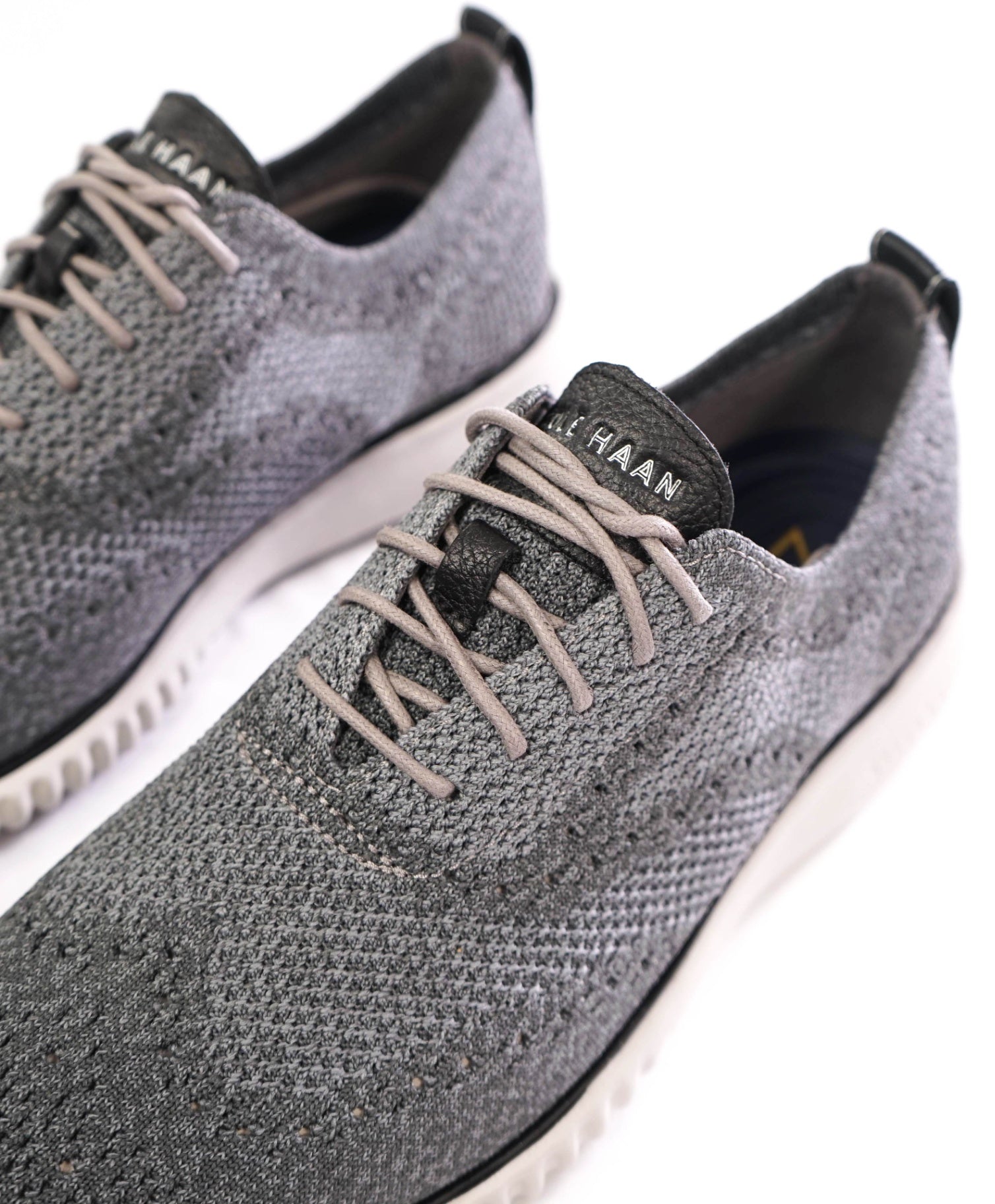 $200 COLE HAAN - Gray ZEROGRAND STITCHLITE Knit Oxfords - 9.5 M