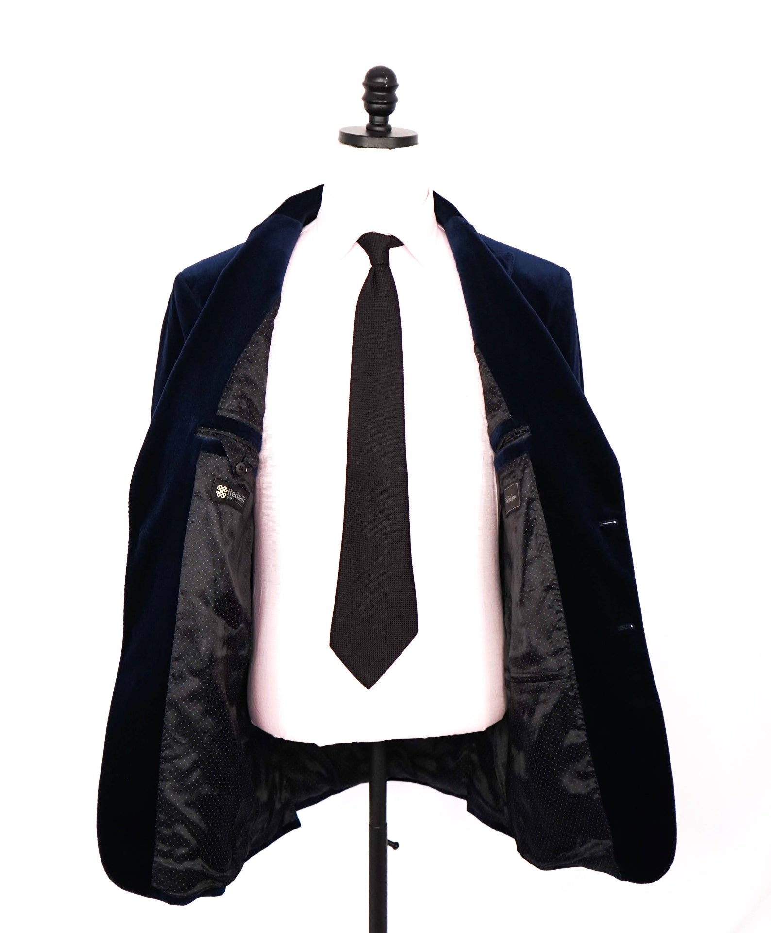 $998 - SAKS 5TH AVE for REDAELLI - Navy Velvet Peak Blazer - 46L