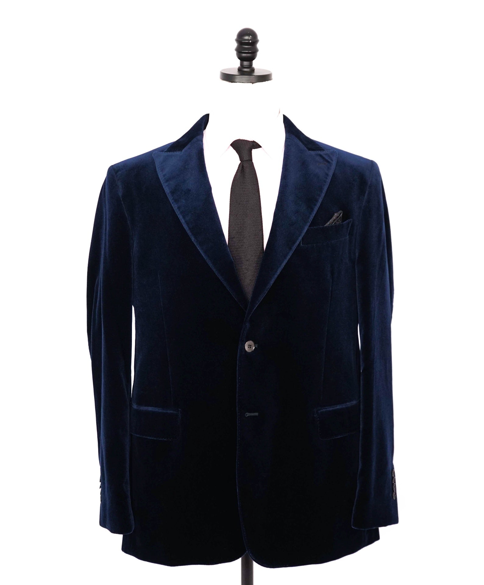 $998 - SAKS 5TH AVE for REDAELLI - Navy Velvet Peak Blazer - 46L