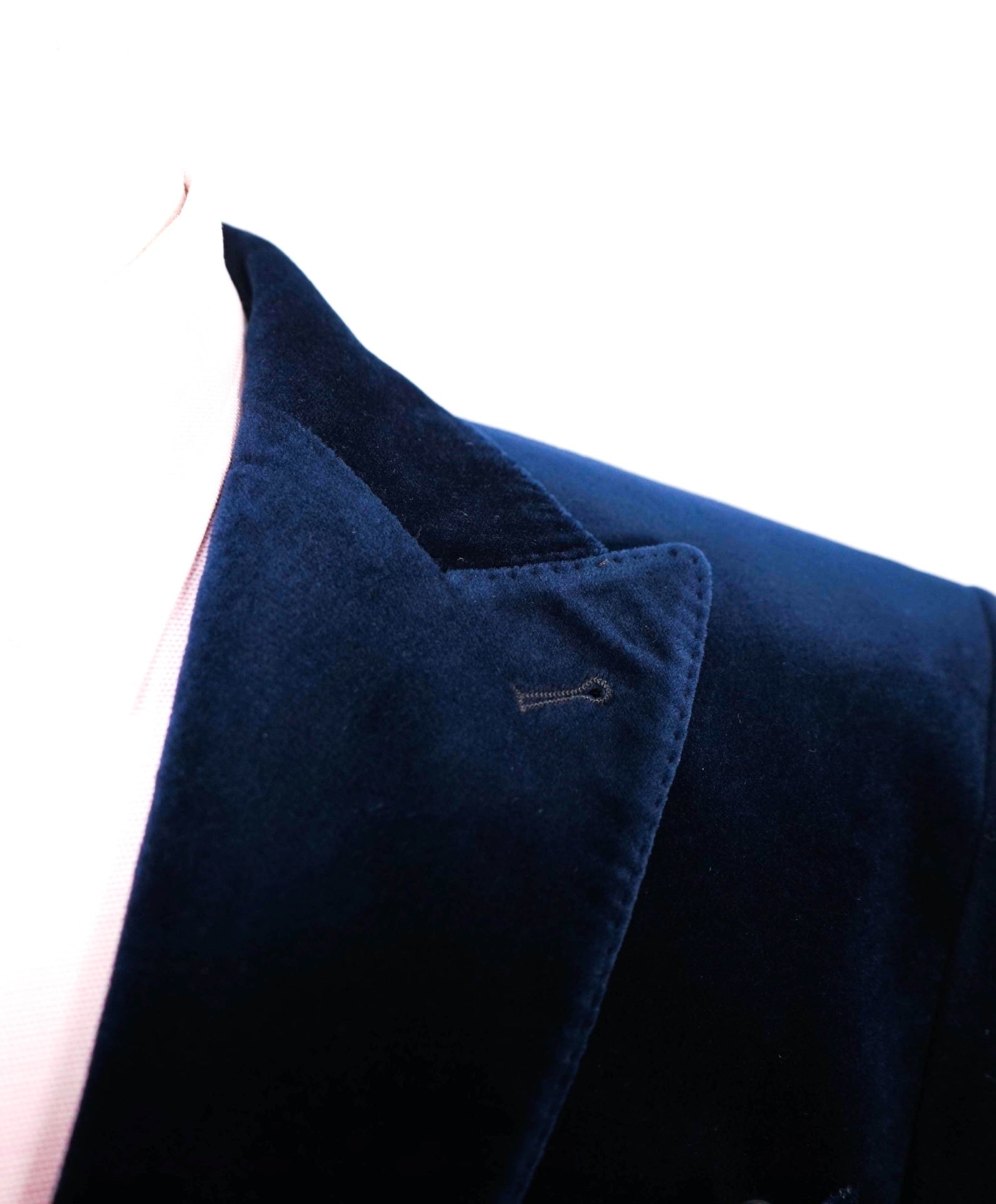 $998 - SAKS 5TH AVE for REDAELLI - Navy Velvet Peak Blazer - 46L