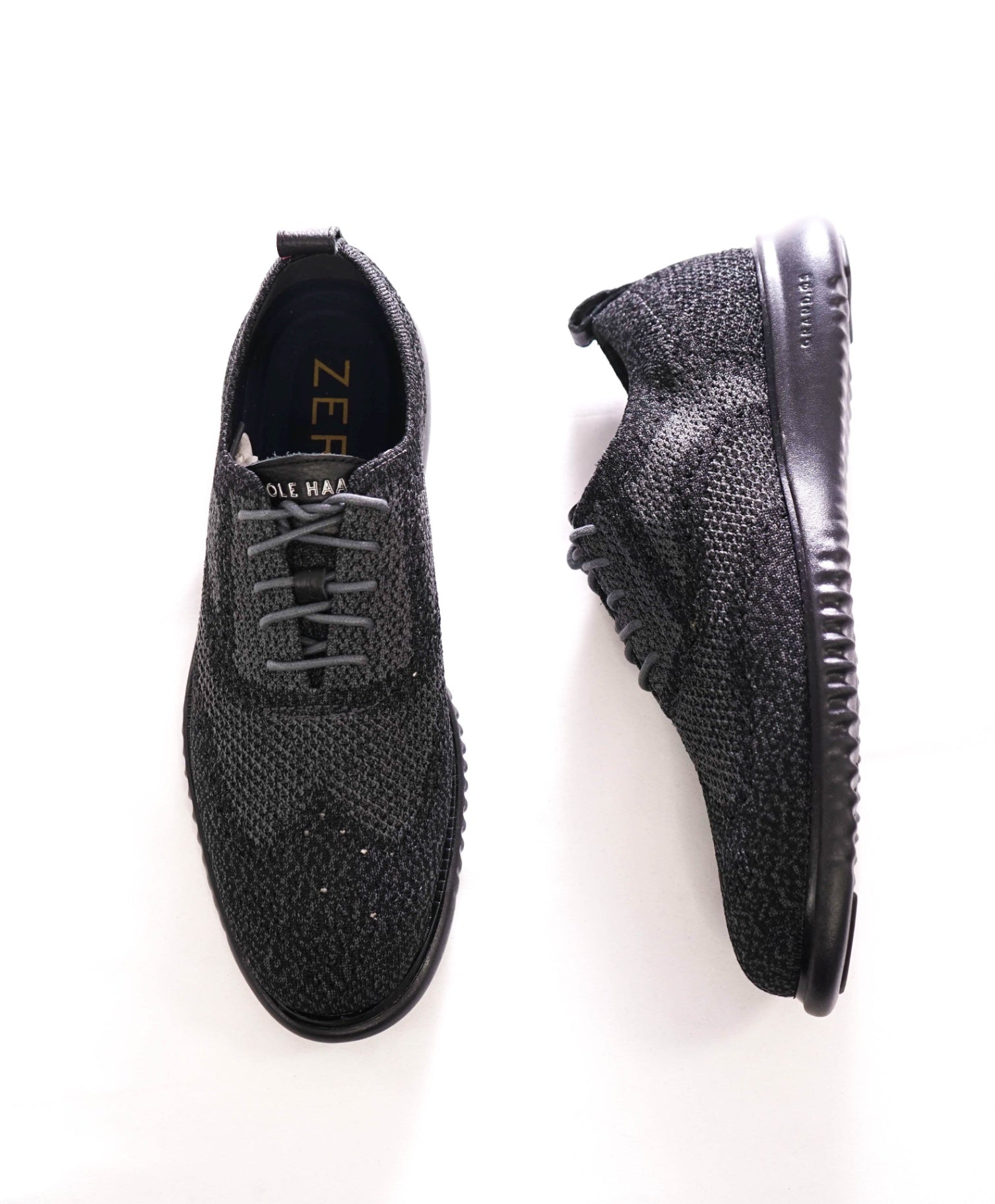 $200 COLE HAAN - Gray ZEROGRAND STITCHLITE Knit Oxfords - 9.5 M