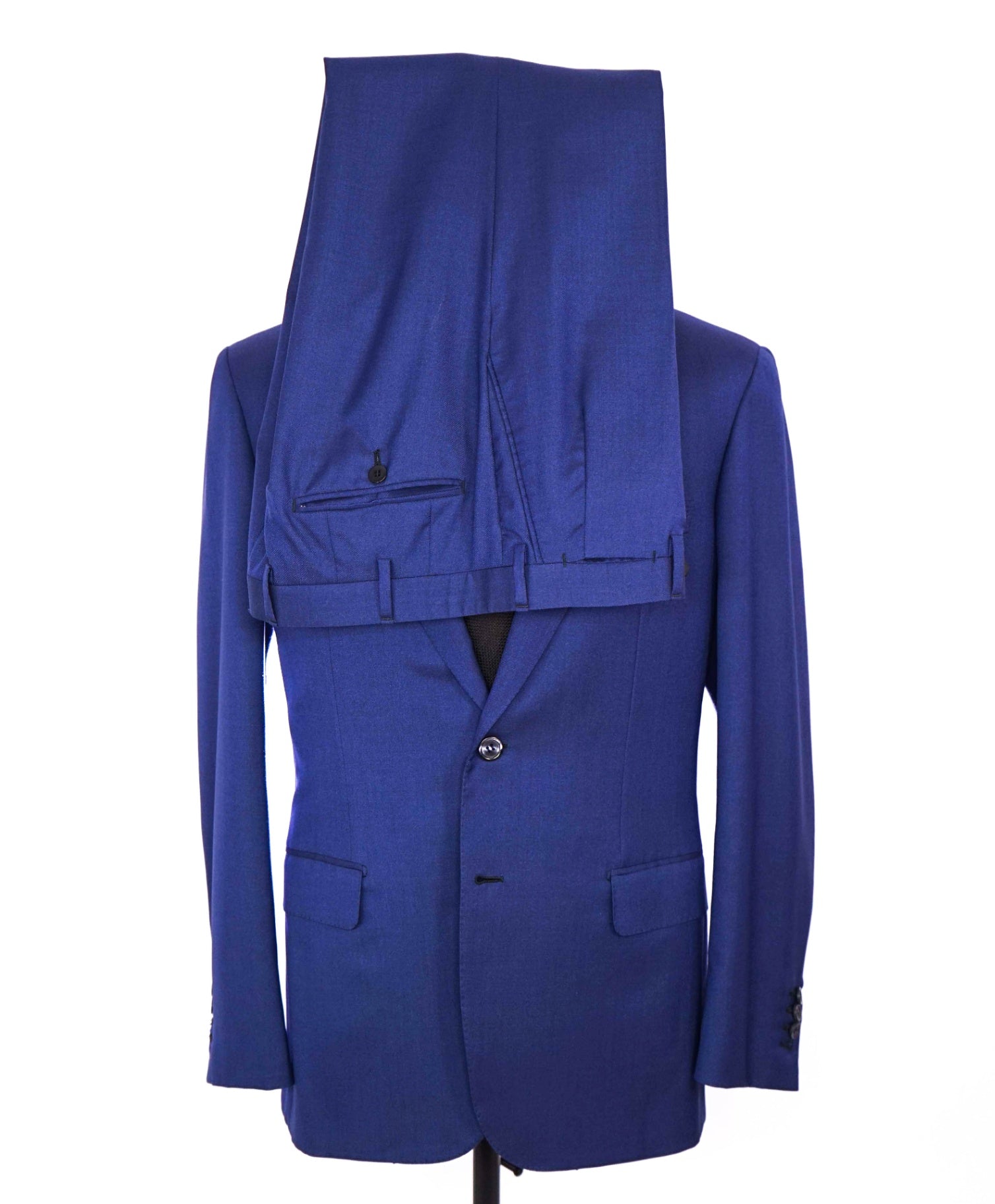 $6,700 BRIONI - Dark Blue Wool/Silk Suit - 40R