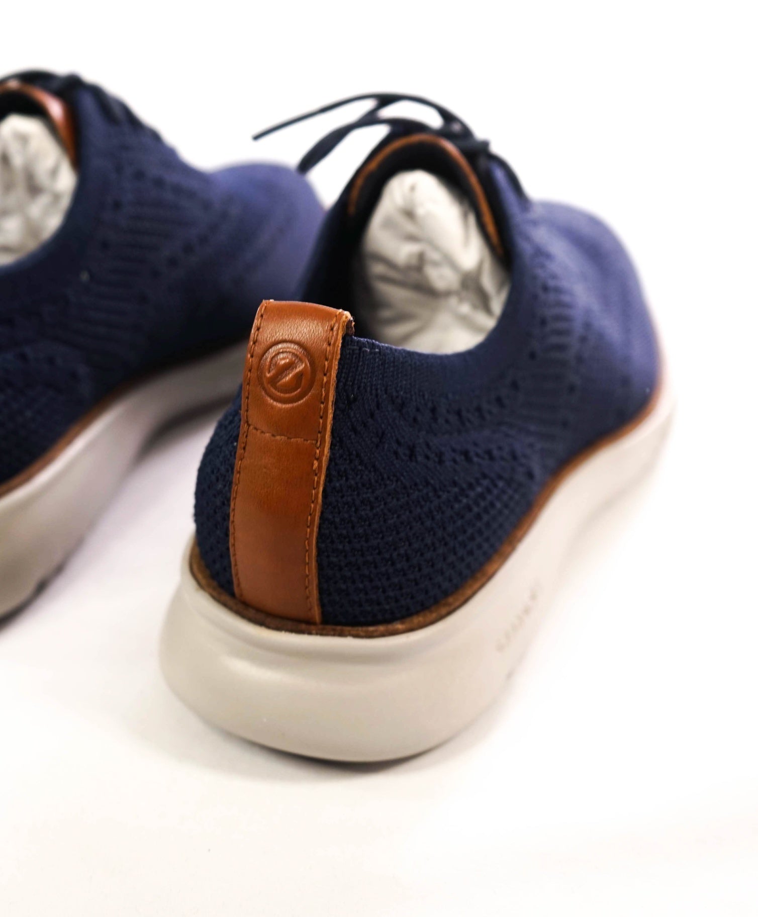 $200 COLE HAAN - Blue ZEROGRAND STITCHLITE Knit Oxfords - 9.5 M