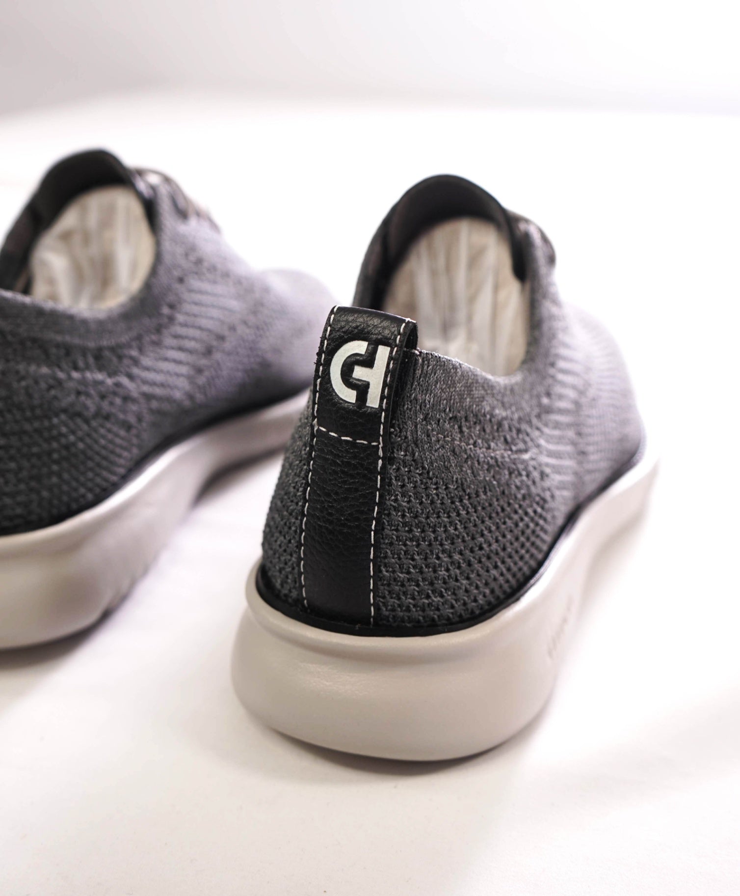 $200 COLE HAAN - Gray ZEROGRAND STITCHLITE Knit Oxfords - 9.5 M