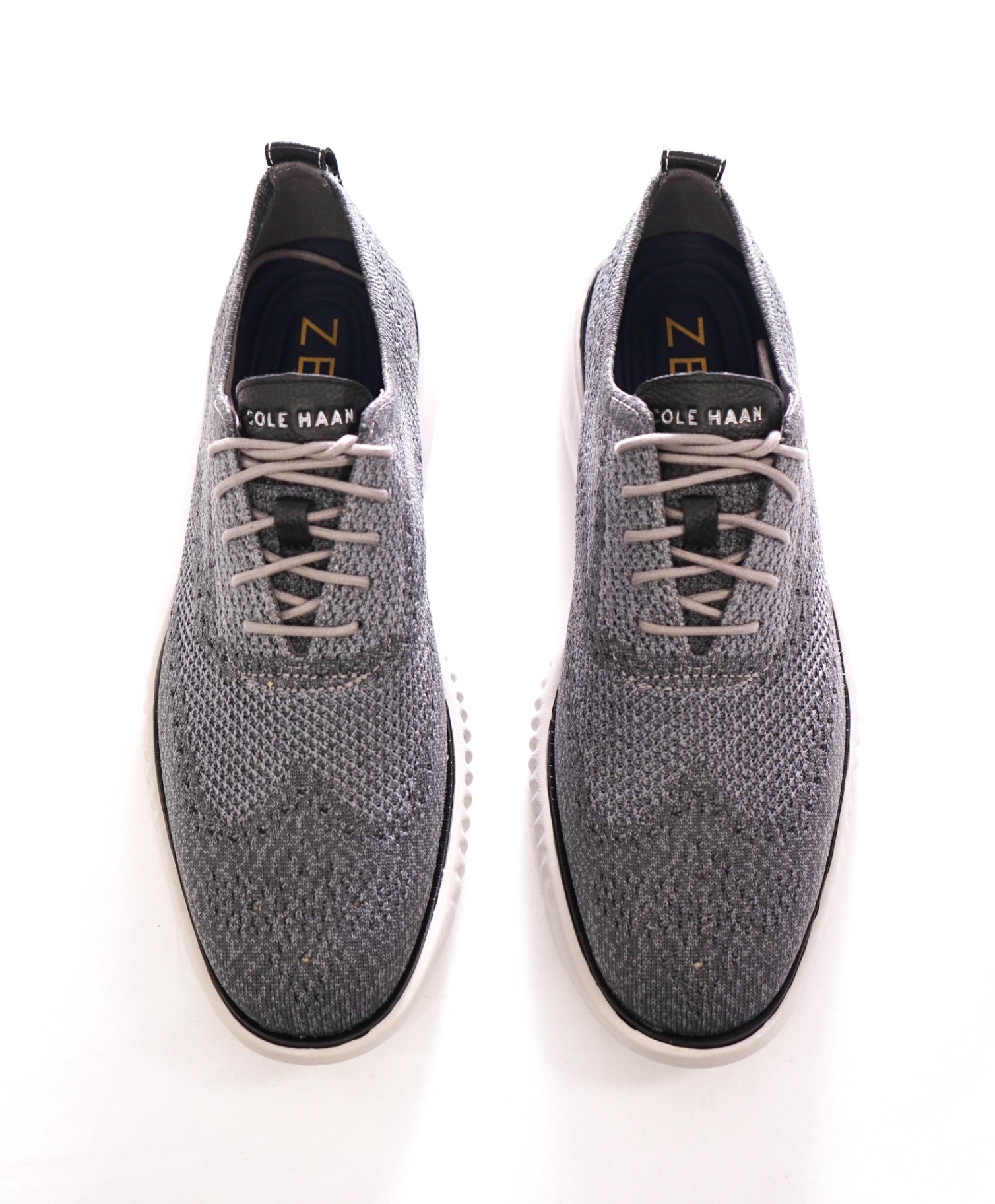 $200 COLE HAAN - Gray ZEROGRAND STITCHLITE Knit Oxfords - 9.5 M