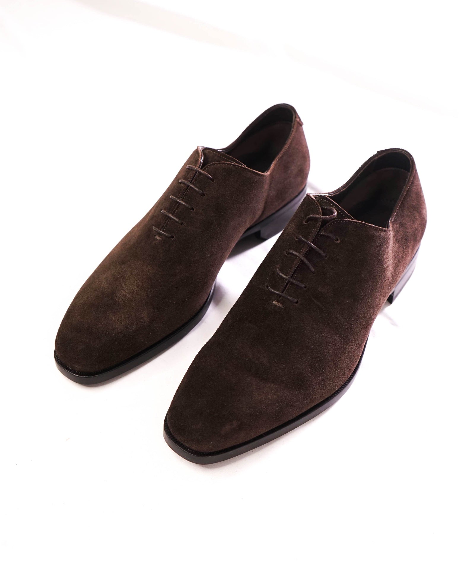 $300 SUITSUPPLY - Brown Suede WHOLECUT Oxfords - US 8 (41 EU)