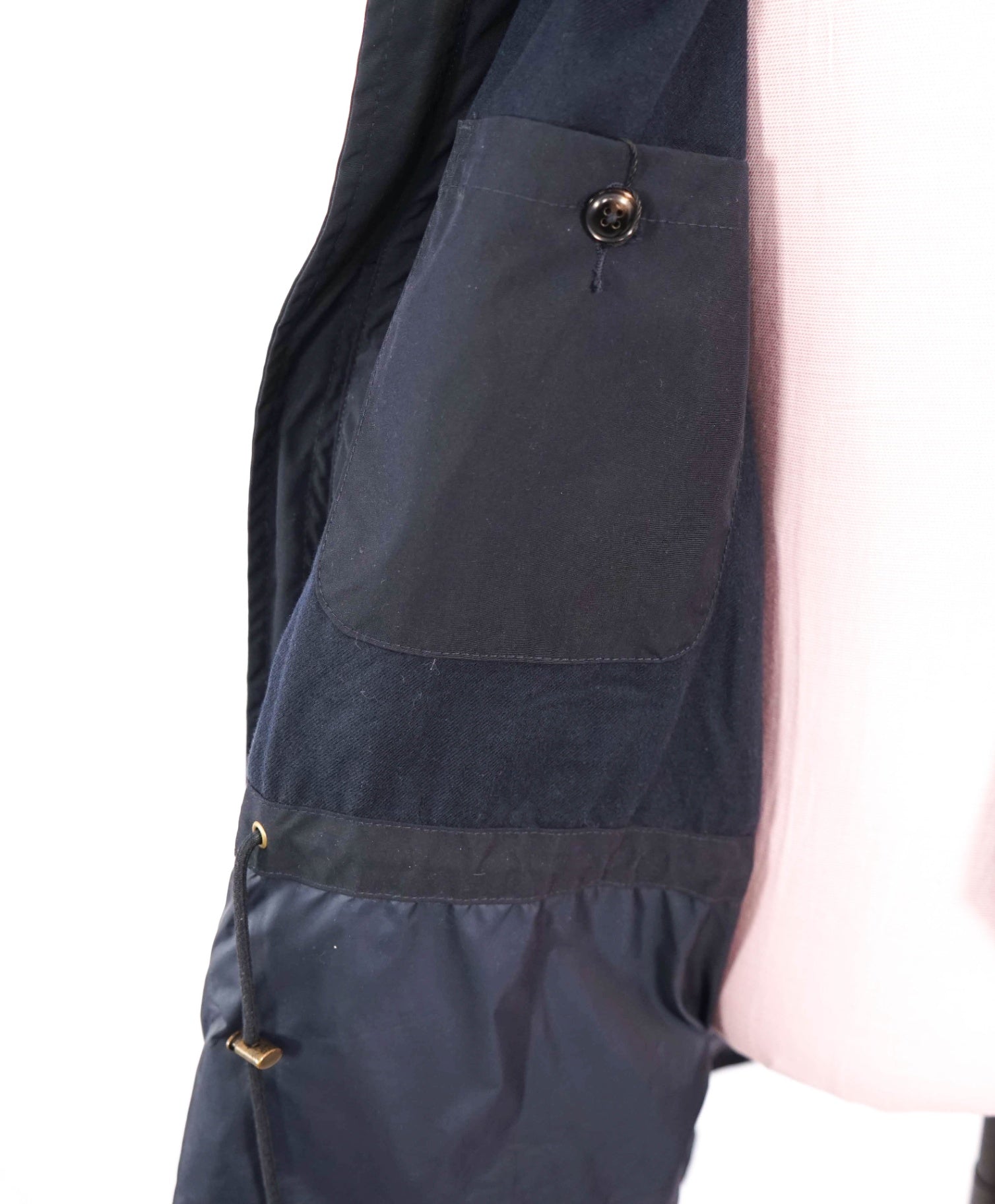 $698 POLO RALPH LAUREN - Navy Wool/Cashmere Barn Jacket - XL