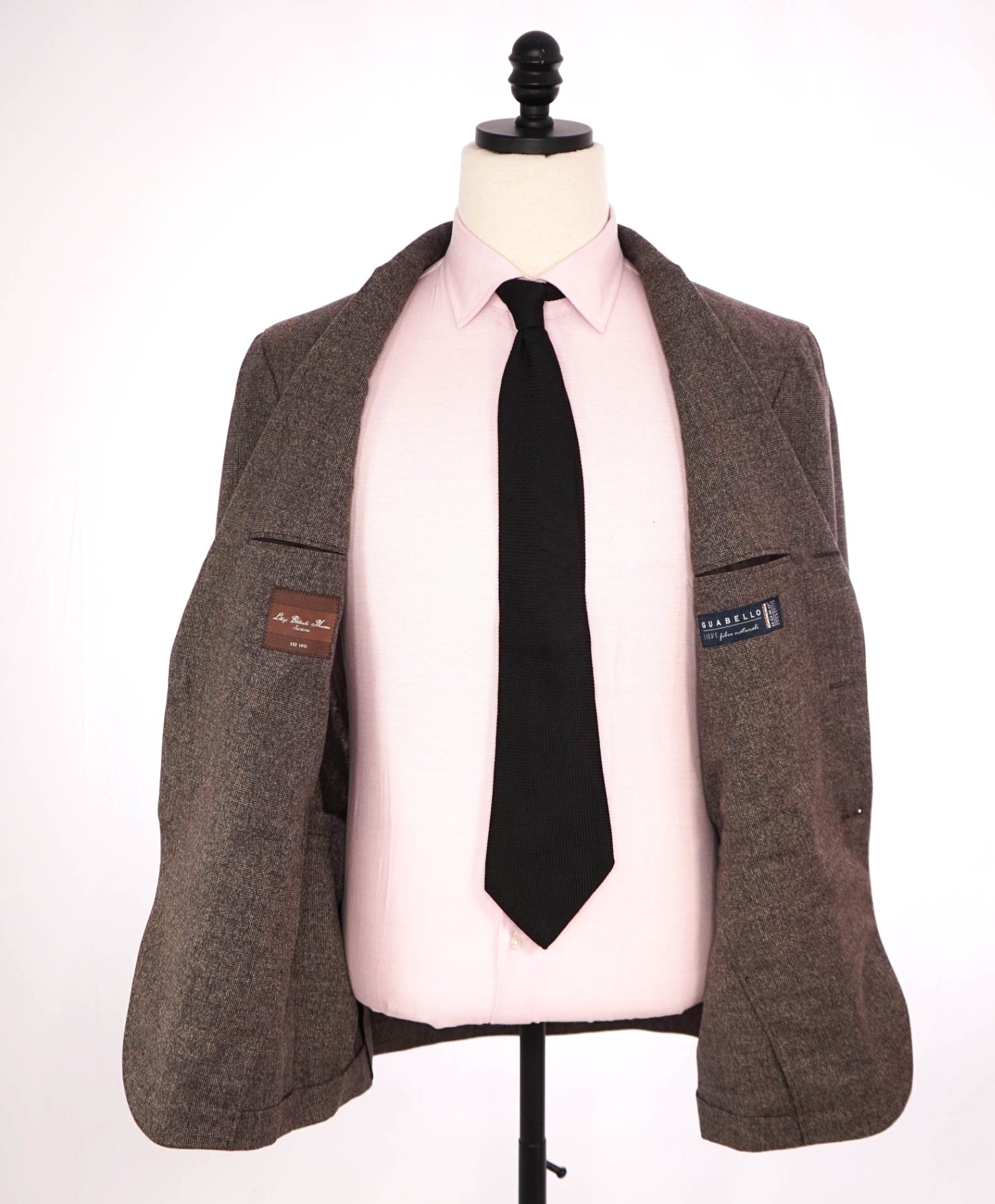 $1,750 LUIGI BIANCHI MANTOVA - Brown Wool/Cotton 2/3-Btn Suit - 42R