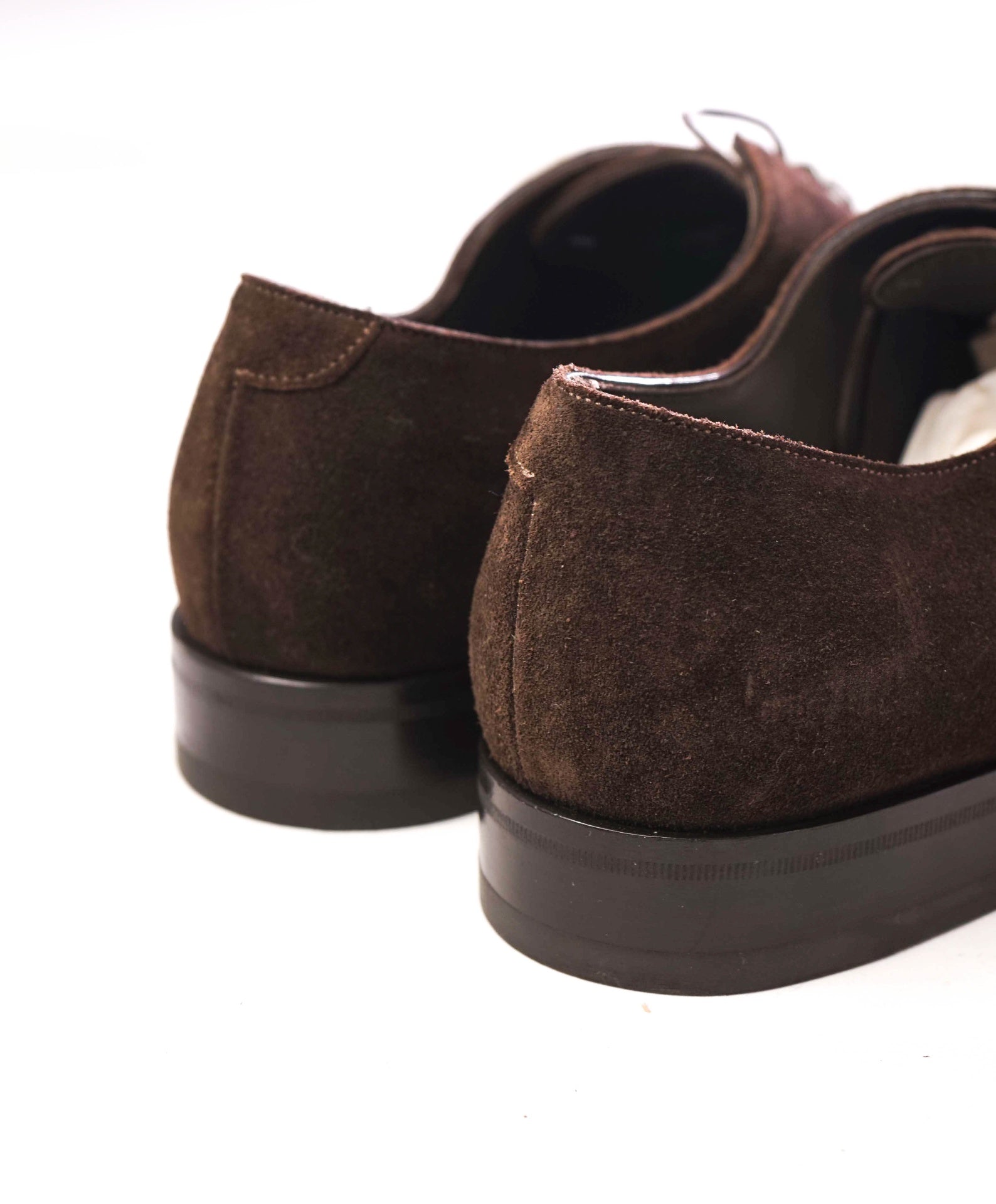 $300 SUITSUPPLY - Brown Suede WHOLECUT Oxfords - US 8 (41 EU)
