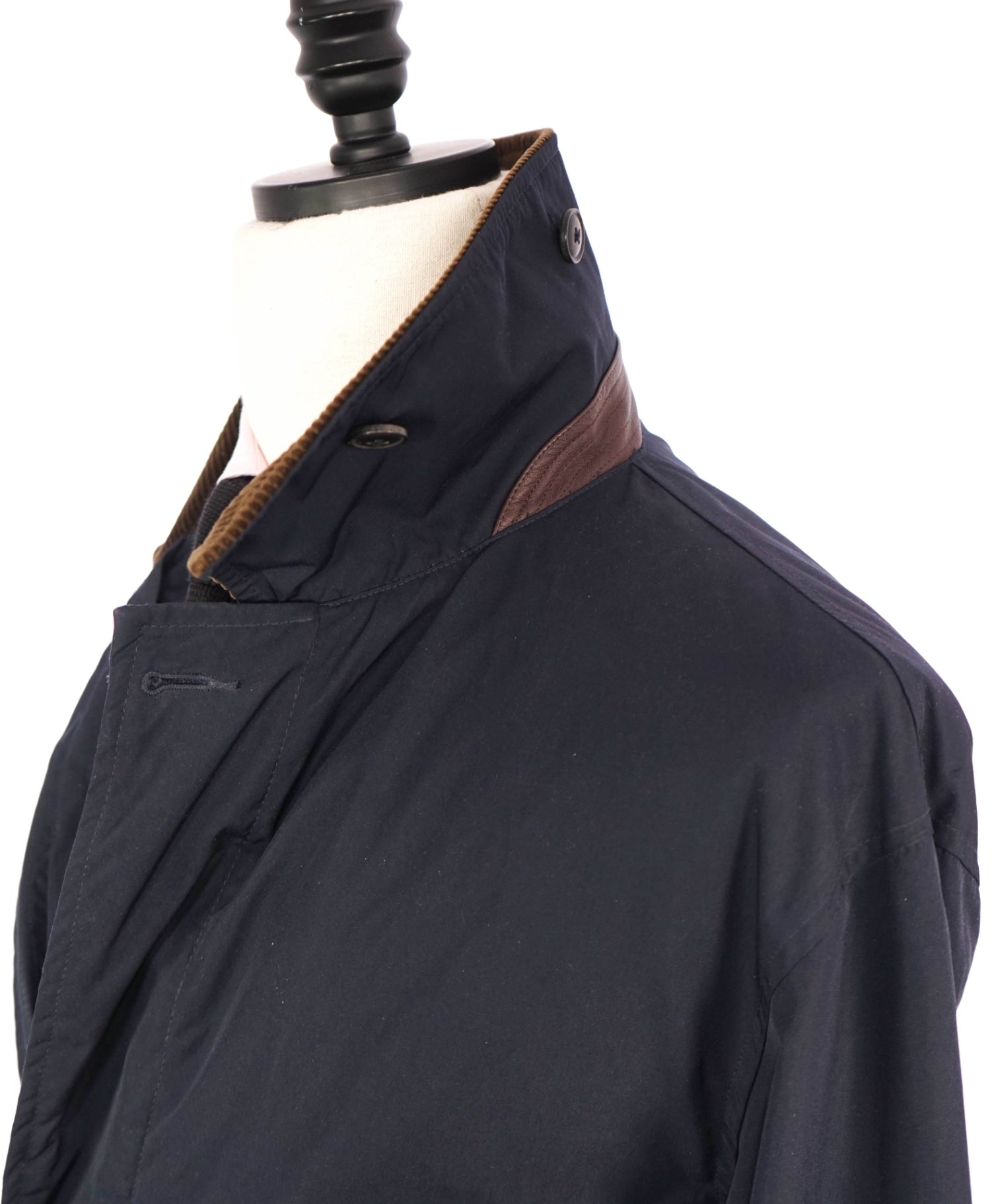 $698 POLO RALPH LAUREN - Navy Wool/Cashmere Barn Jacket - XL