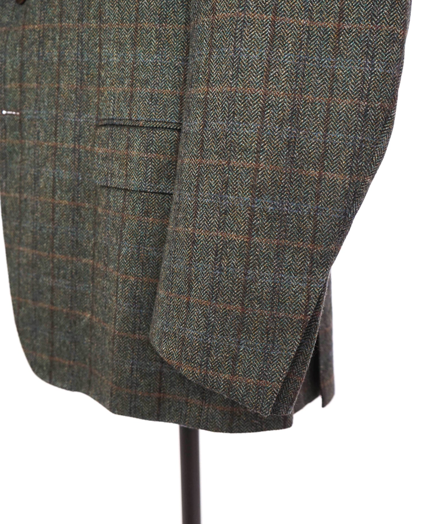 $1,895 CANALI - Green Plaid Tweed Wool Blazer - 42R
