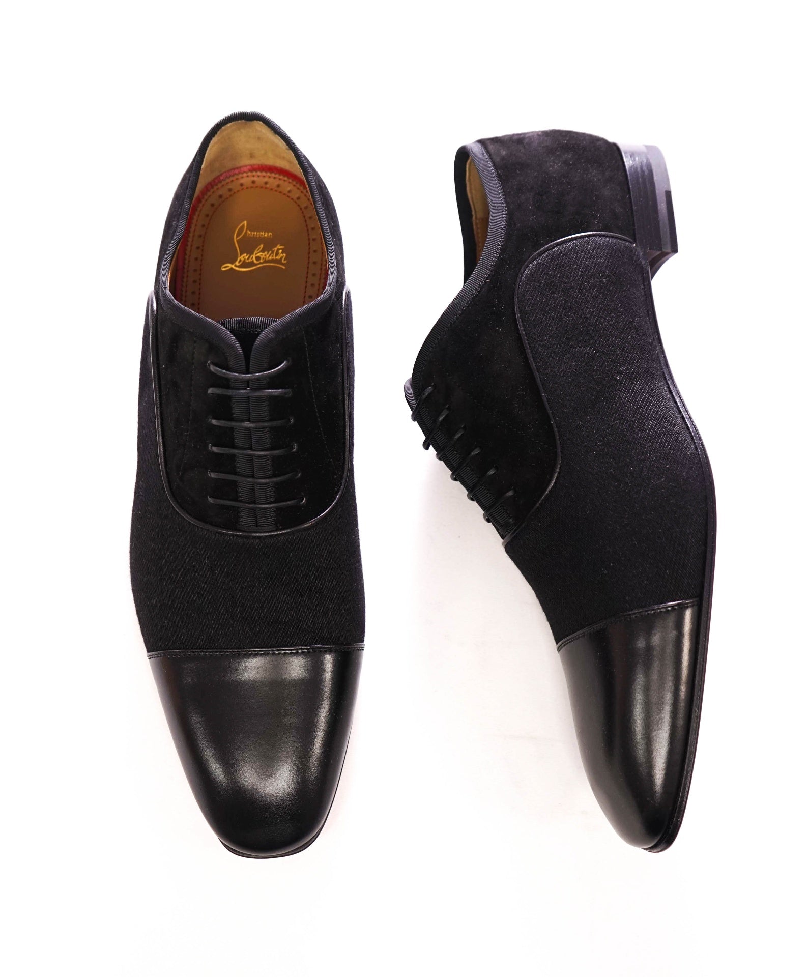 $1,295 LOUBOUTIN - Black "GREGGYROCKS" Oxfords - 13 (46EU)