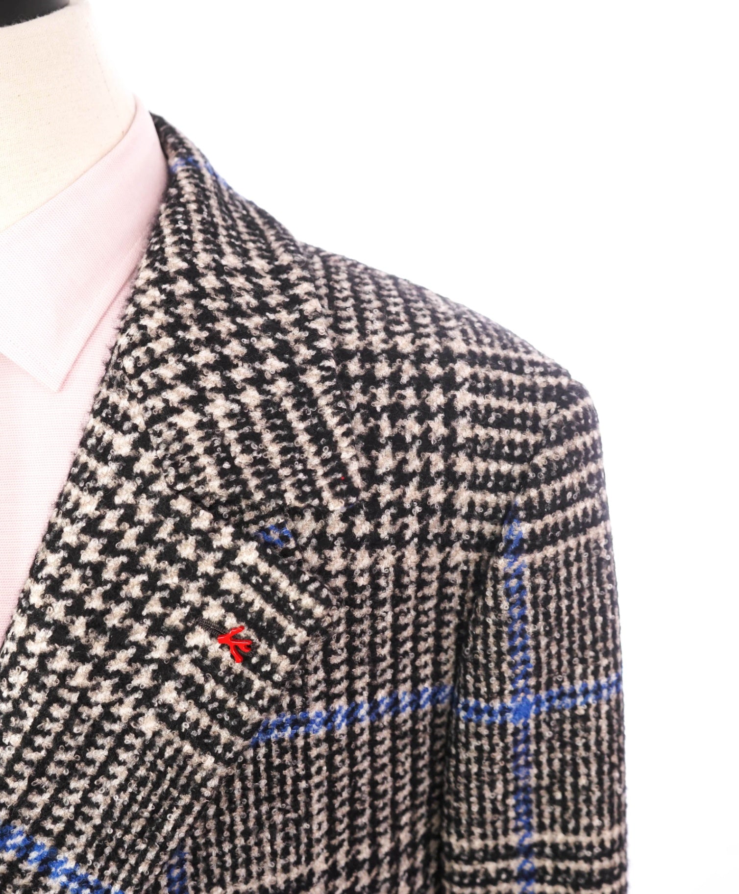 $9,165 ISAIA - Plaids & Checks **87% CASHMERE**/Silk Overcoat - 46R