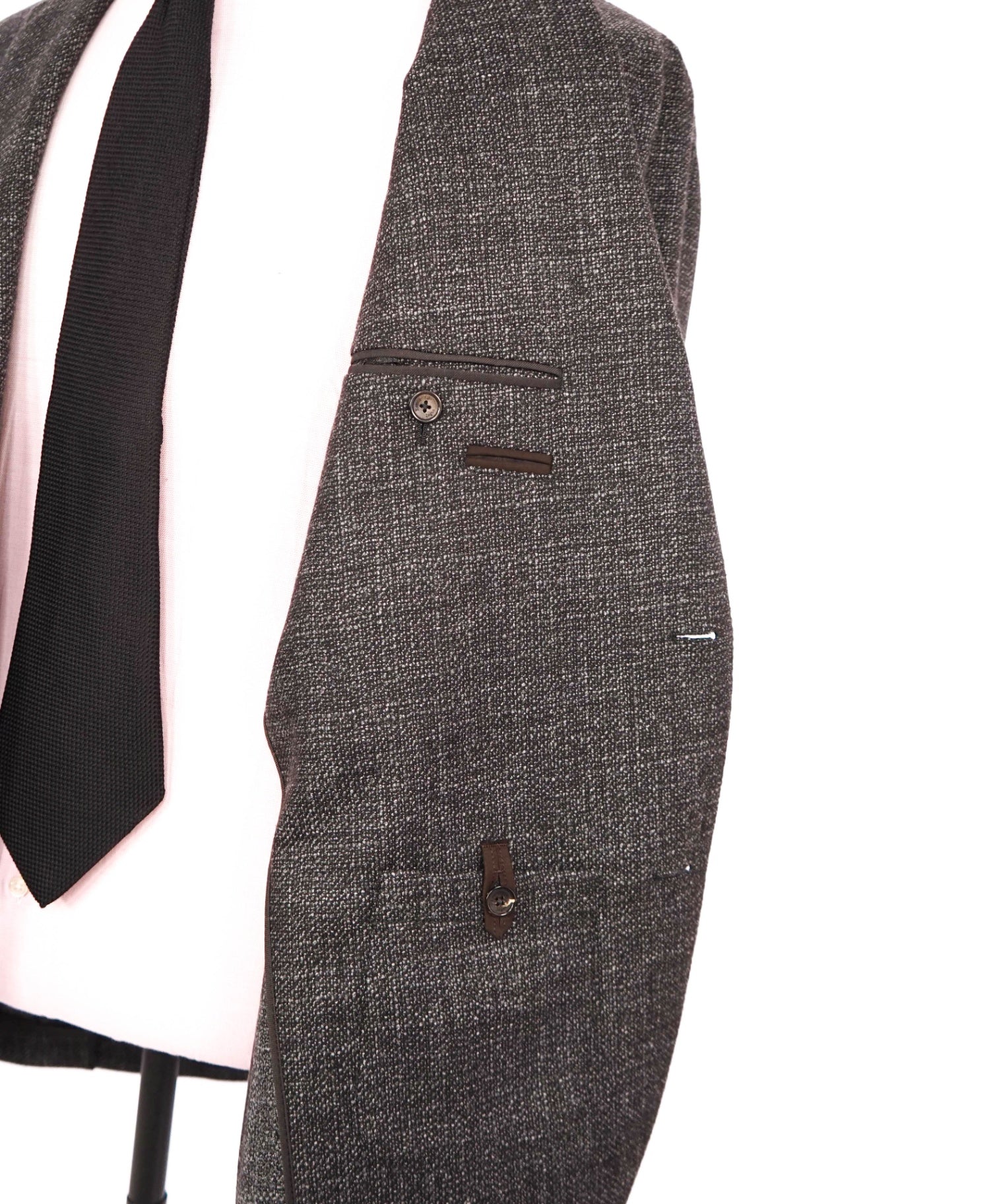 $3,695 ZEGNA - Dark Gray Wool/Silk Sport Coat - 44R