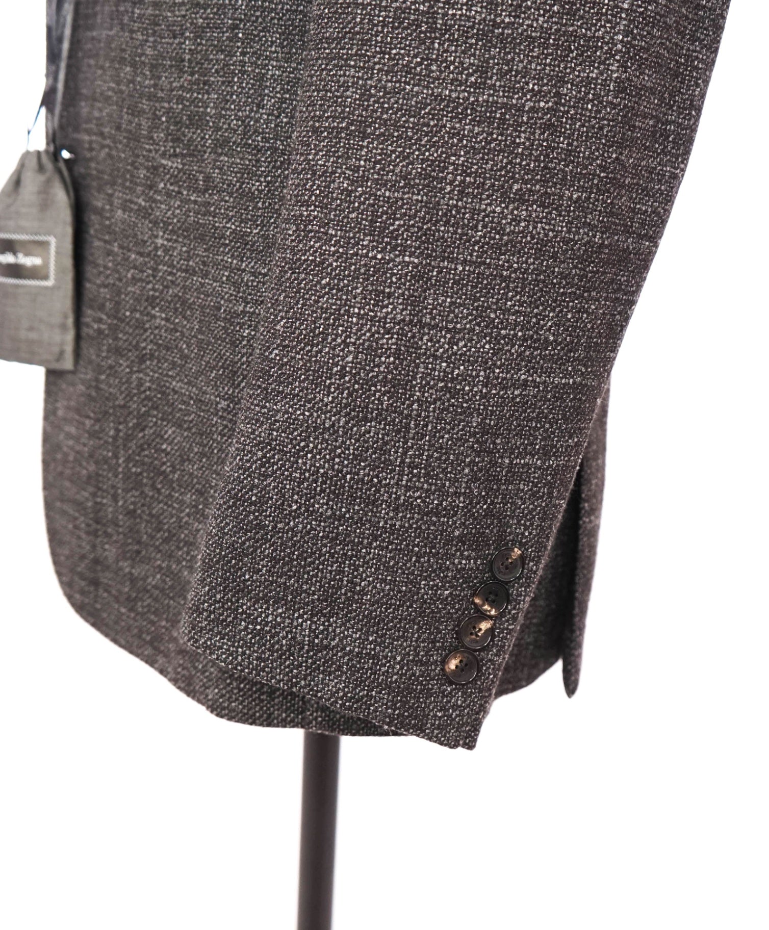 $3,695 ZEGNA - Dark Gray Wool/Silk Sport Coat - 44R