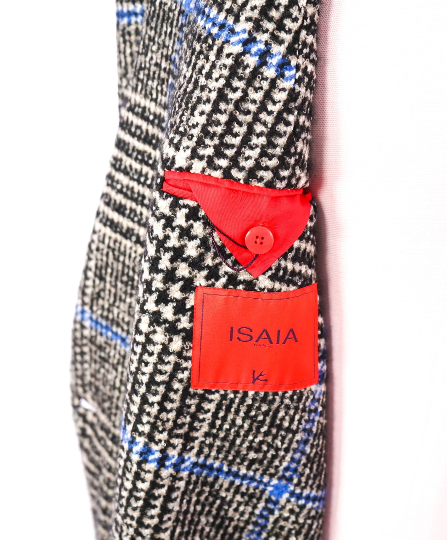 $9,165 ISAIA - Plaids & Checks **87% CASHMERE**/Silk Overcoat - 46R