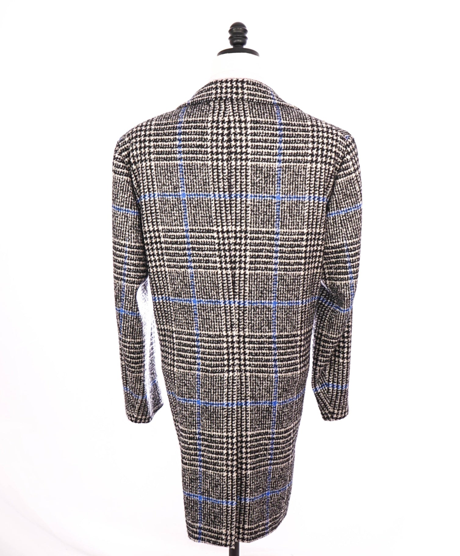 $9,165 ISAIA - Plaids & Checks **87% CASHMERE**/Silk Overcoat - 46R