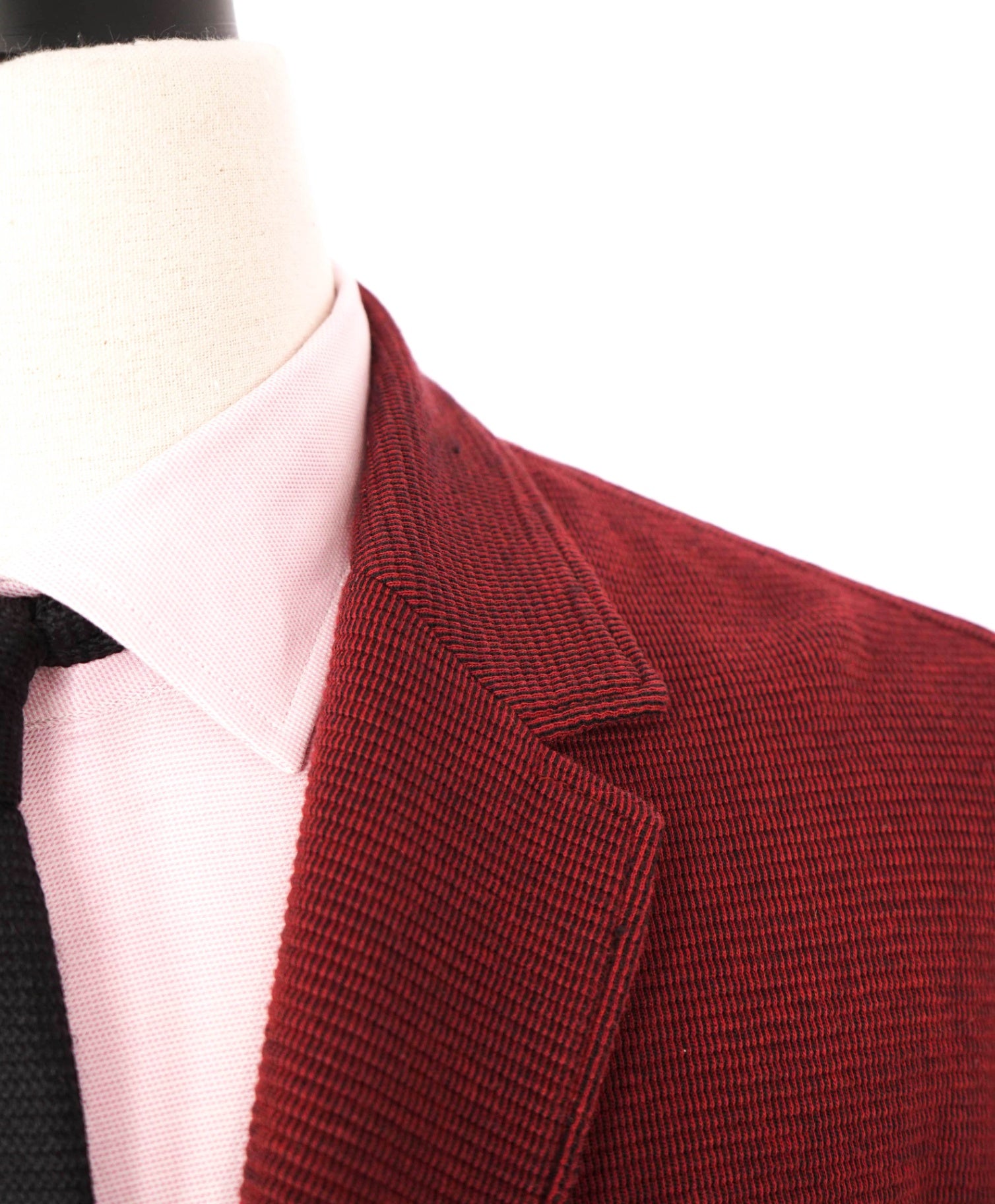 $1,045 CANALI - "BLACK EDITION" Red Cotton Blend Blazer - 42R