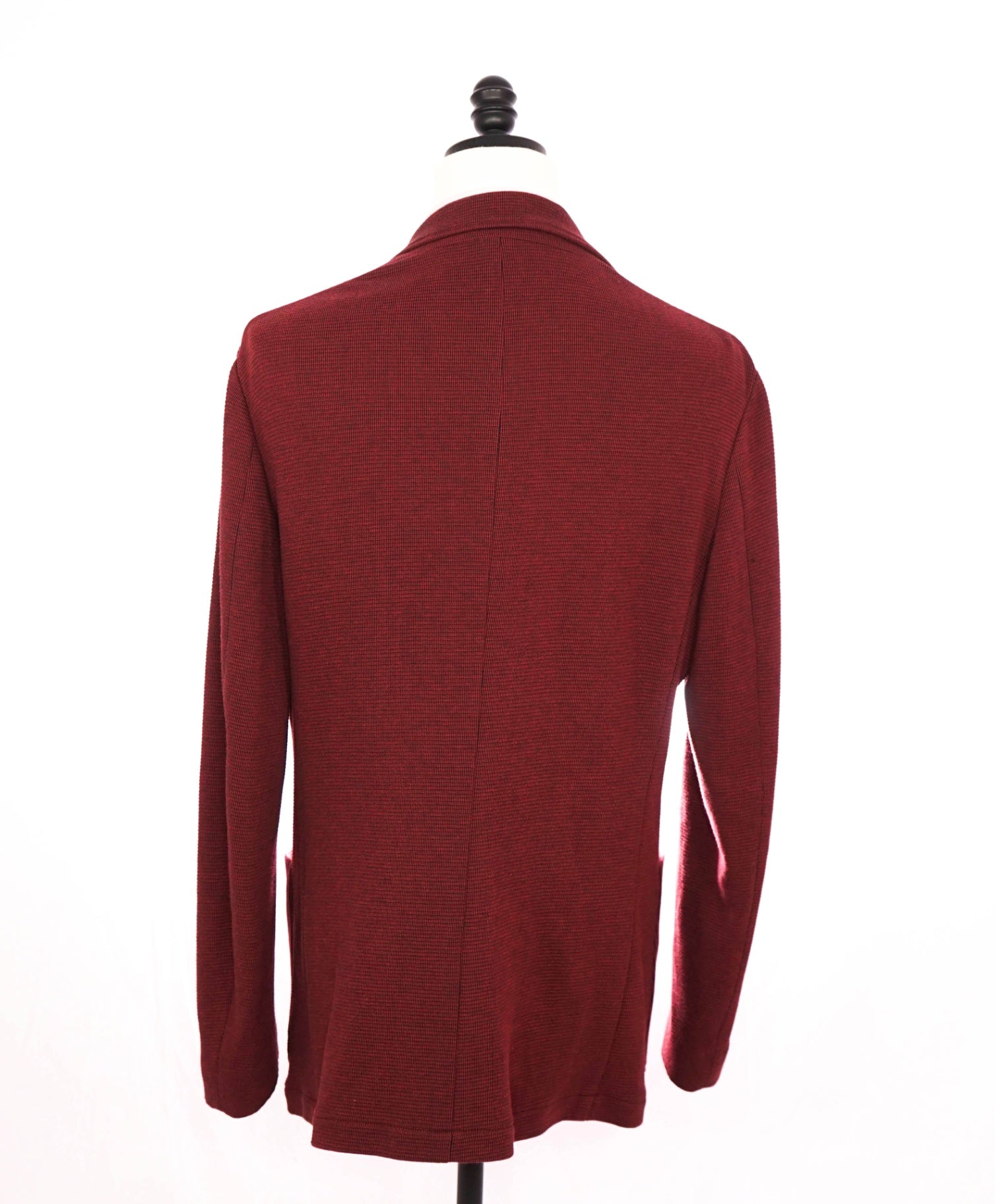 $1,045 CANALI - "BLACK EDITION" Red Cotton Blend Blazer - 42R