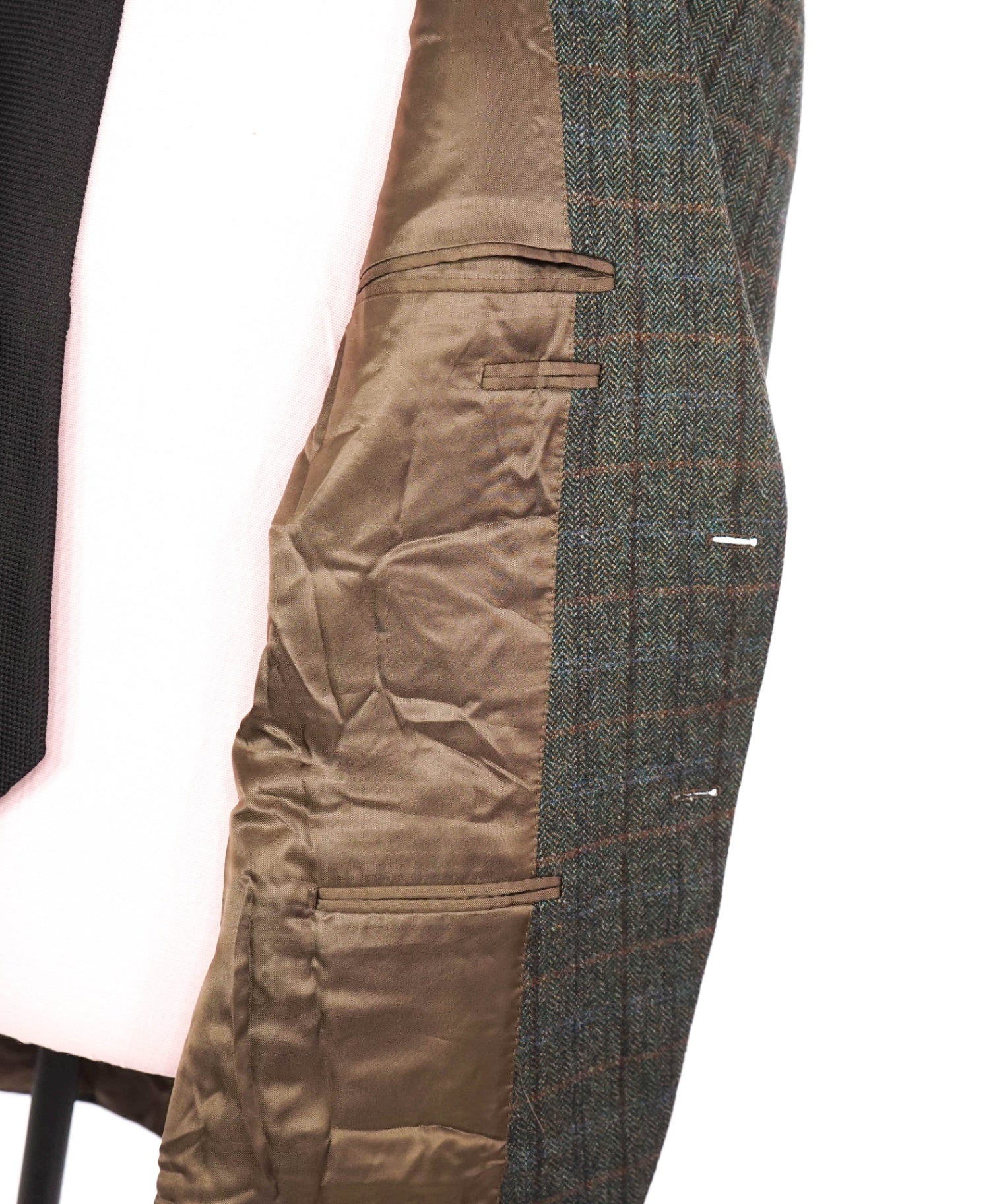$1,895 CANALI - Green Plaid Tweed Wool Blazer - 42R