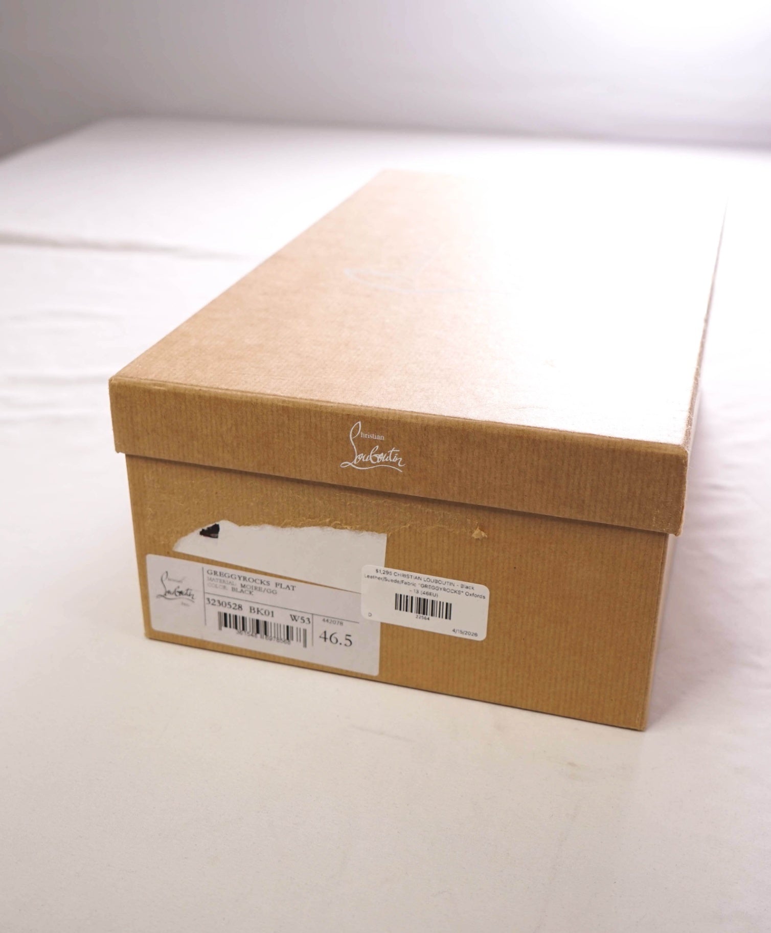 $1,295 LOUBOUTIN - Black "GREGGYROCKS" Oxfords - 13 (46EU)