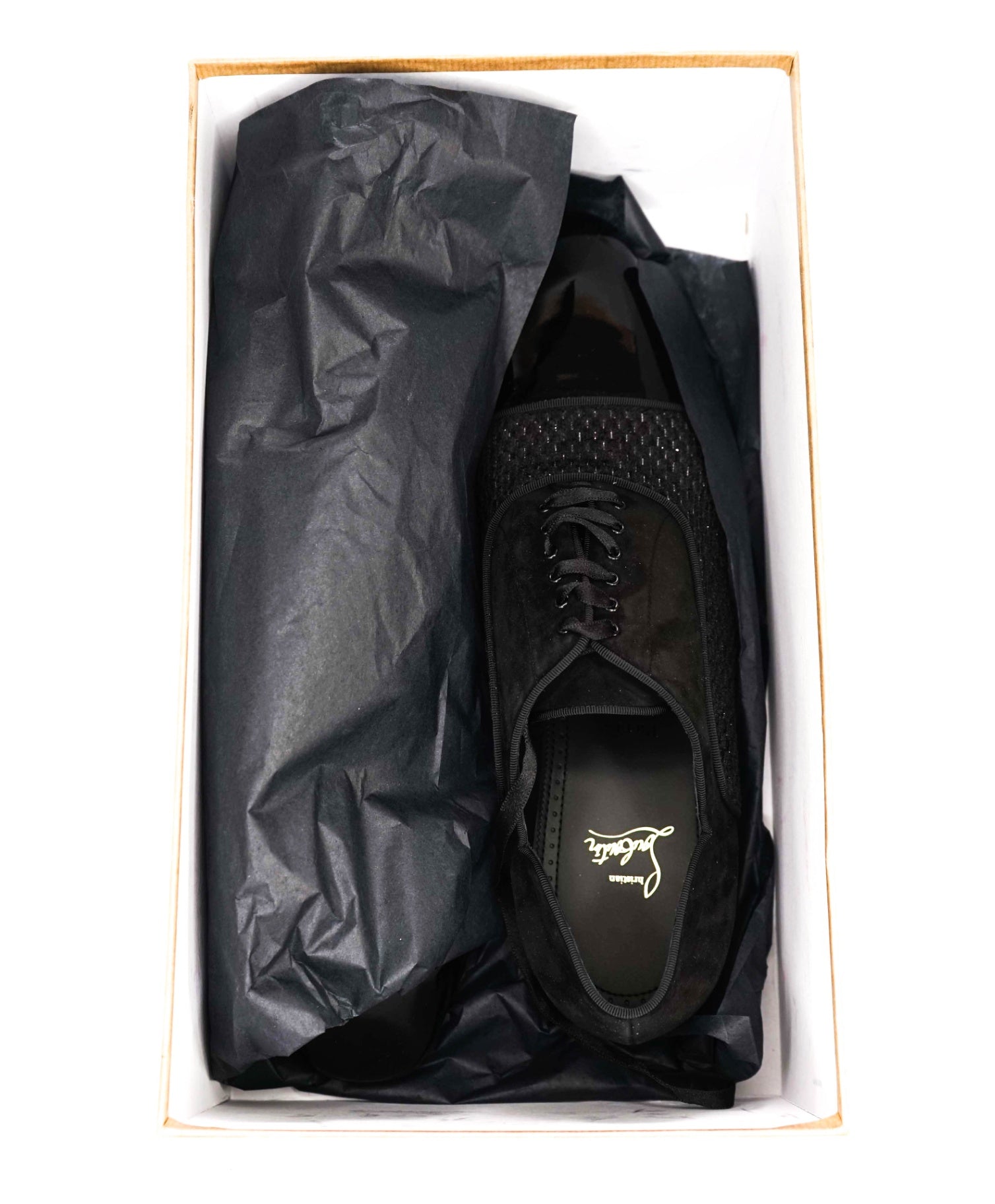 $1,200 LOUBOUTIN - Black Leather "GREGGY CHICK" Oxfords - US 11.5 (44.5EU)