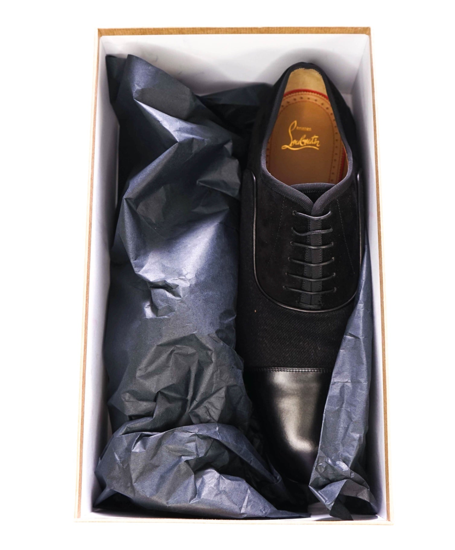 $1,050 LOUBOUTIN - *GREGGO* Black Oxfords - US 13 (EU46)