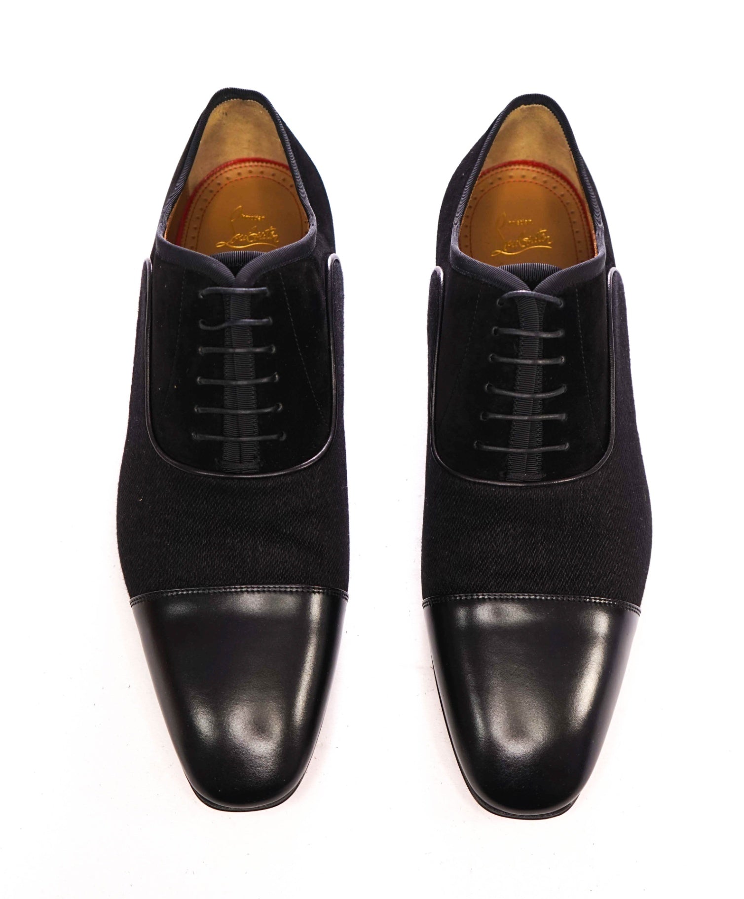 $1,050 LOUBOUTIN - *GREGGO* Black Oxfords - US 13 (EU46)