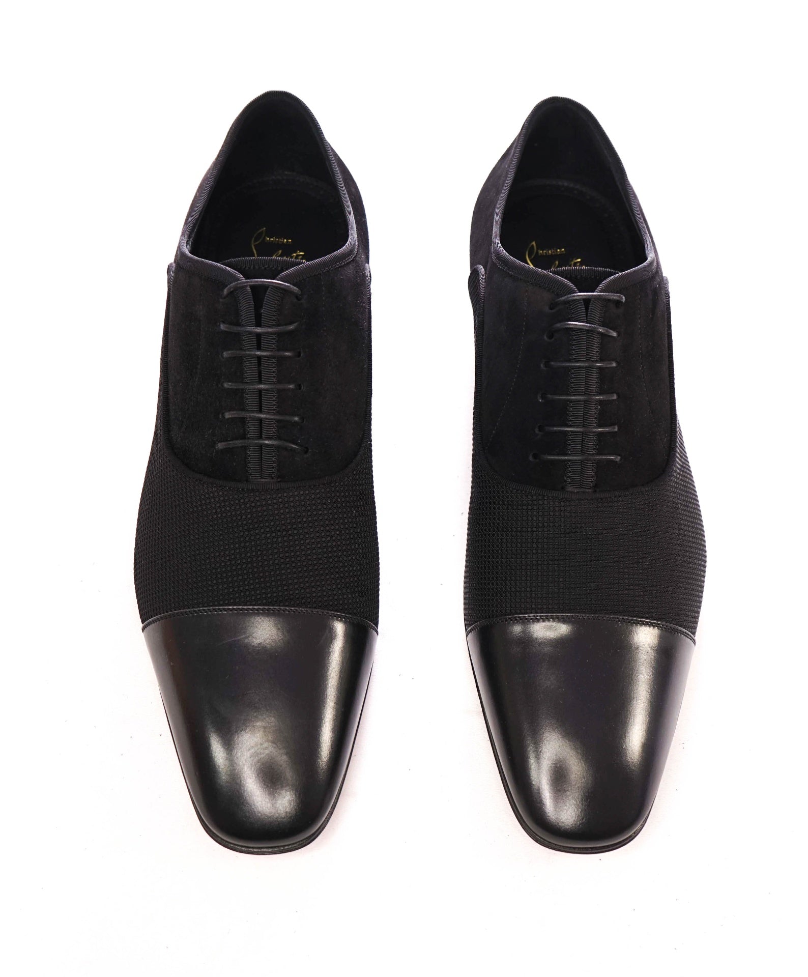 $1,050 LOUBOUTIN - *GREGGO* Black Oxfords - US 13.5 (EU 46.5)