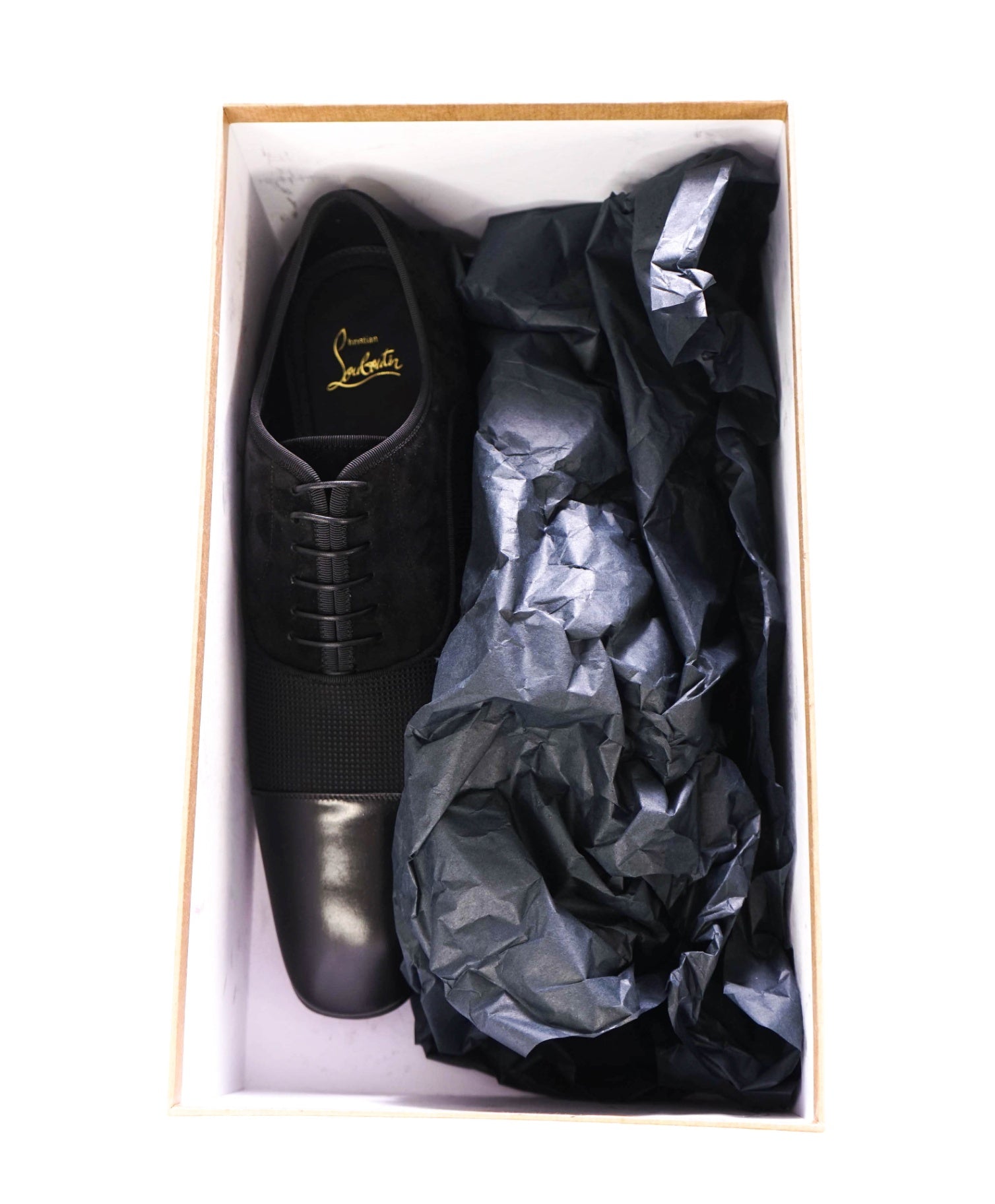 $1,050 LOUBOUTIN - *GREGGO* Black Oxfords - US 12.5 (EU45.5)