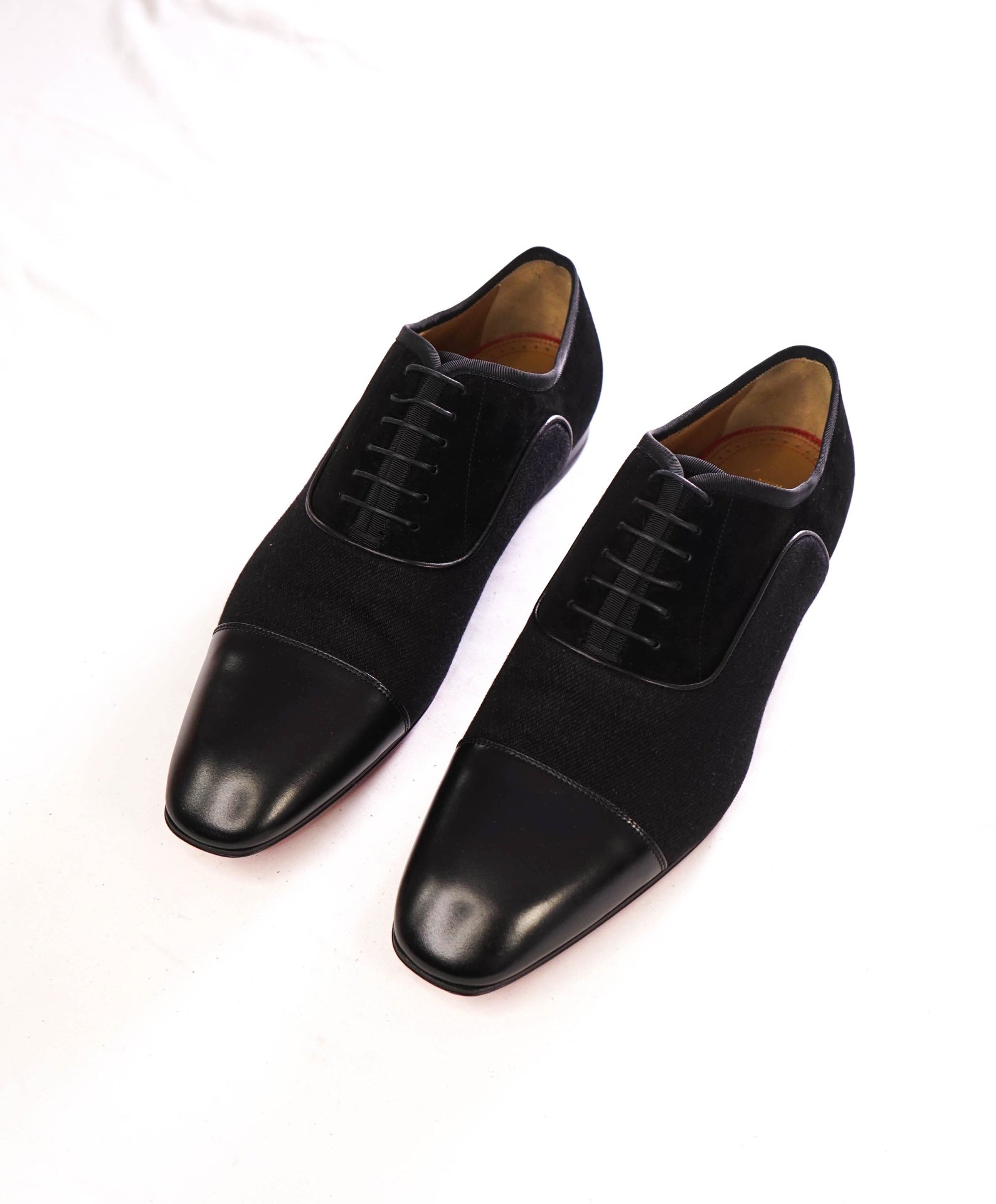 $1,050 LOUBOUTIN - *GREGGO* Black Oxfords - US 13 (EU46)