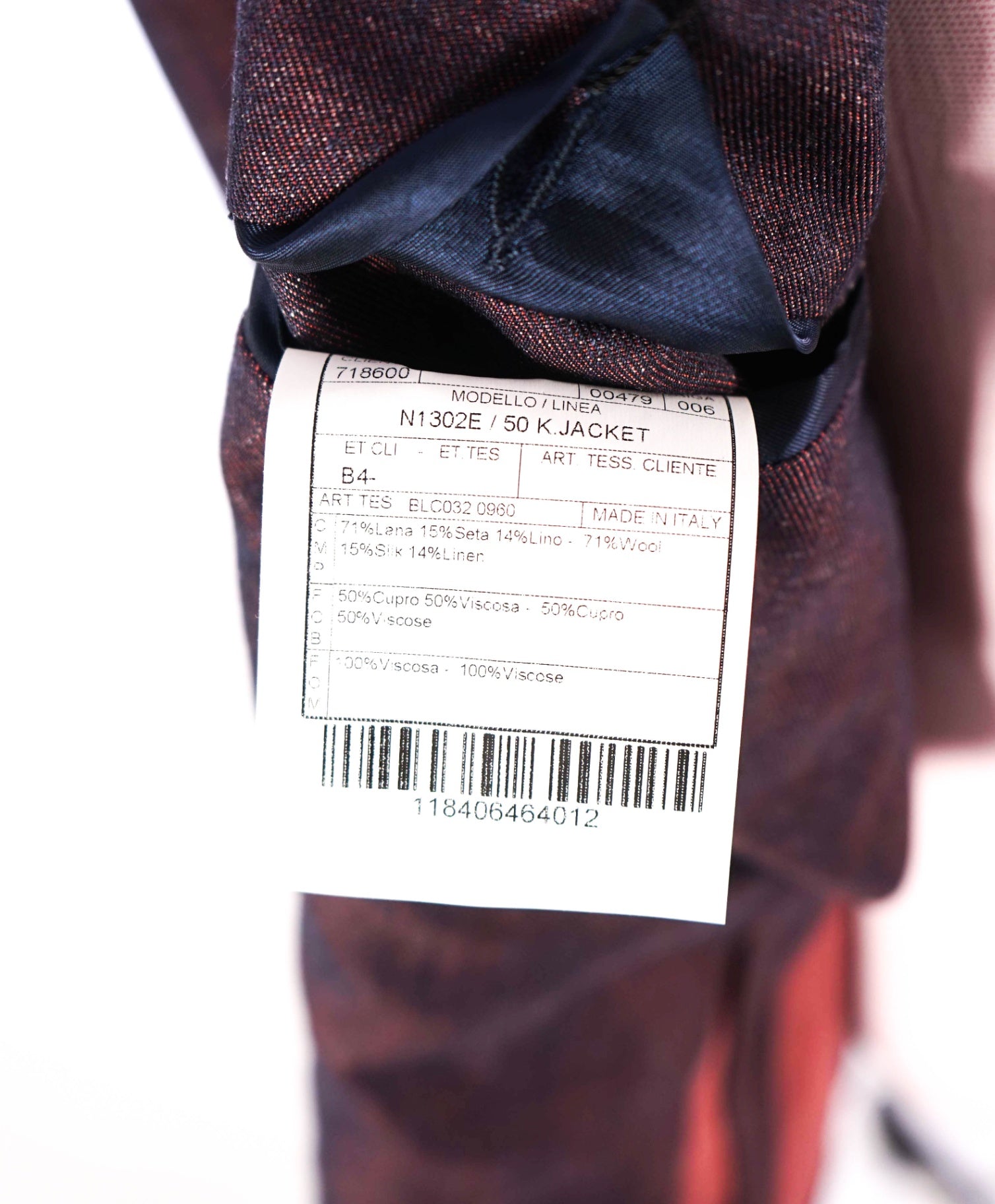 $2,700 BOGLIOLI - Burgundy Wool/Silk/Linen Blazer - 40R
