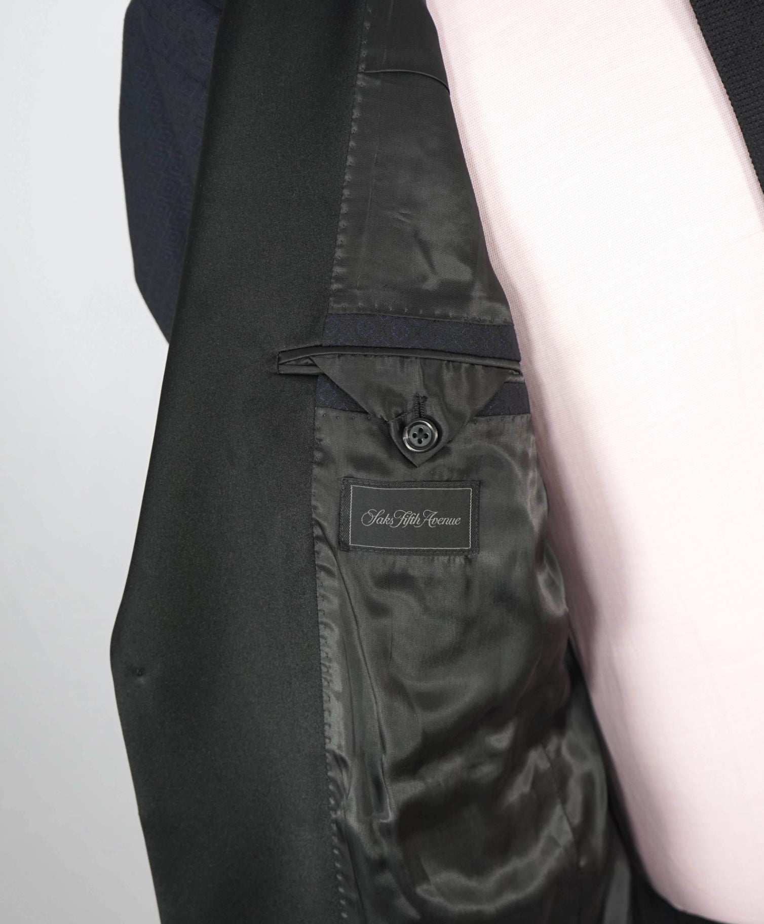 $1,295 SAKS 5TH AVE - Navy Wool/Silk Shawl Lapel Dinner Jacket - 42R