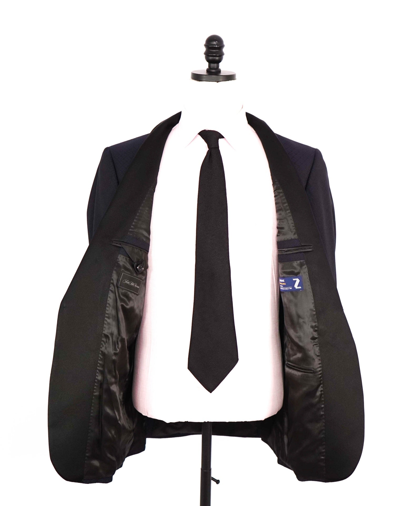 $1,295 SAKS 5TH AVE - Navy Wool/Silk Shawl Lapel Dinner Jacket - 42R