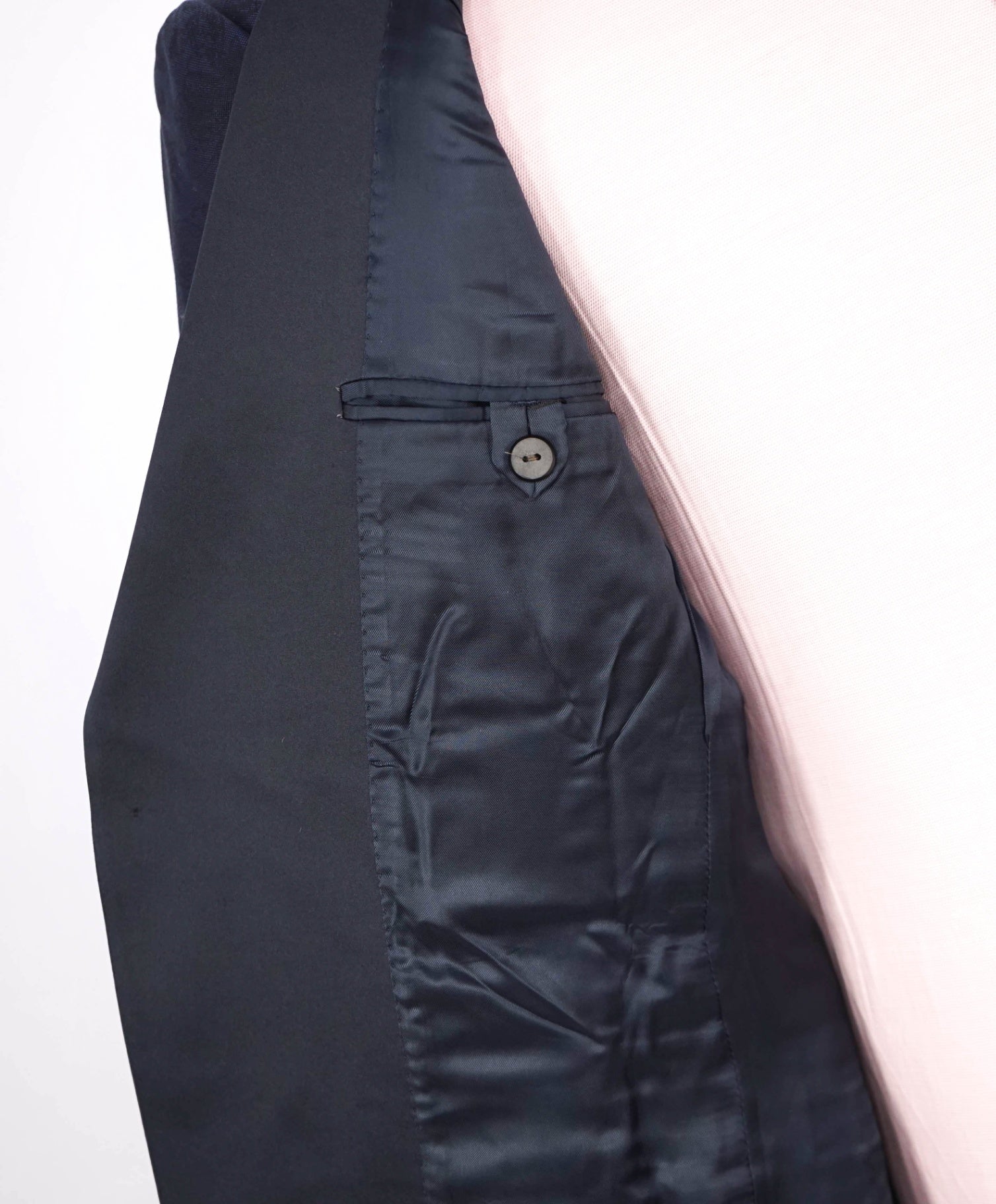 $1,295 SAKS 5TH AVE by SAMUELSOHN - Navy Floral Wool/Cotton Dinner Jacket - 38R