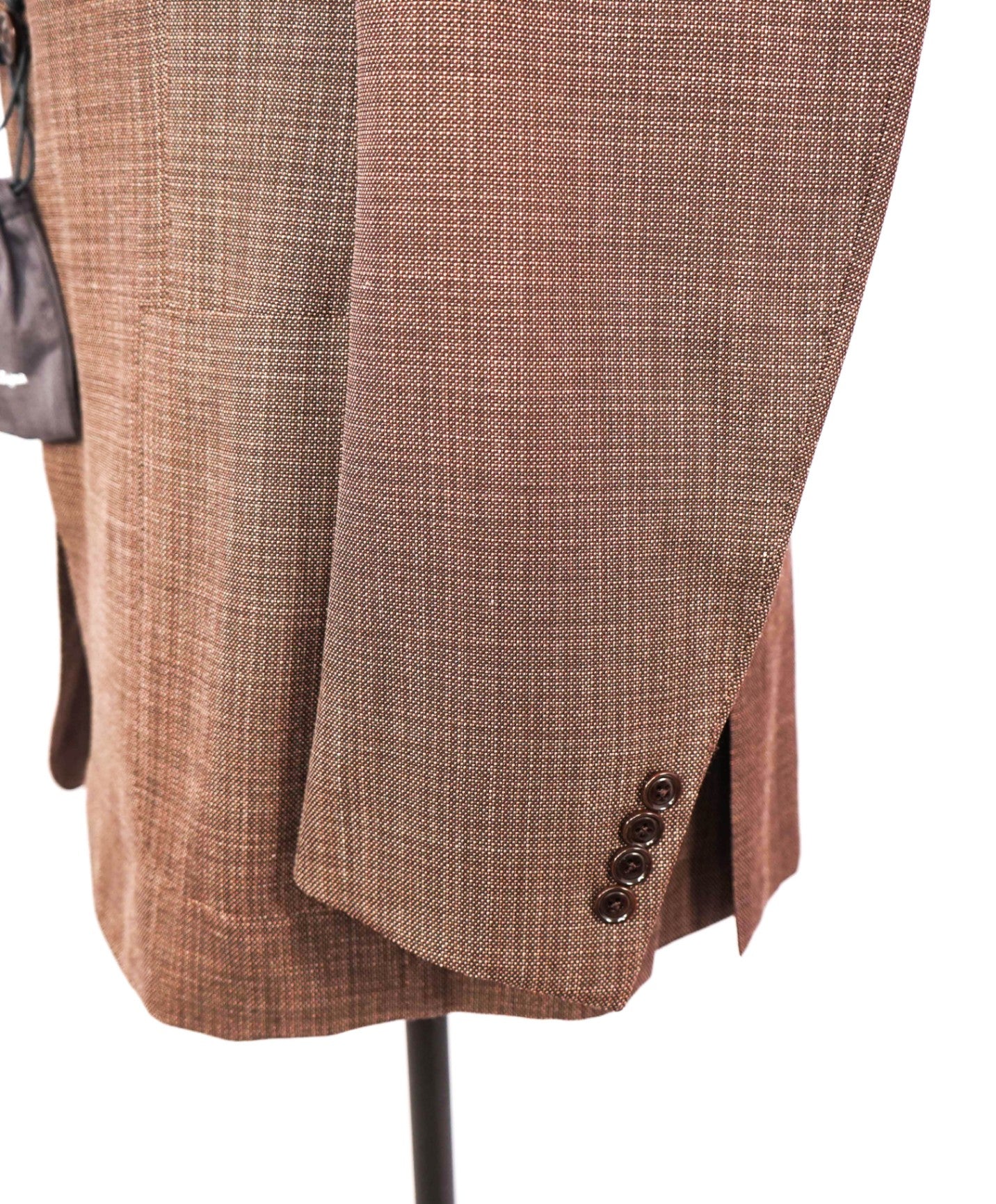 $3,750 ZEGNA - Brown Wool/Silk/Linen Blazer - 46R