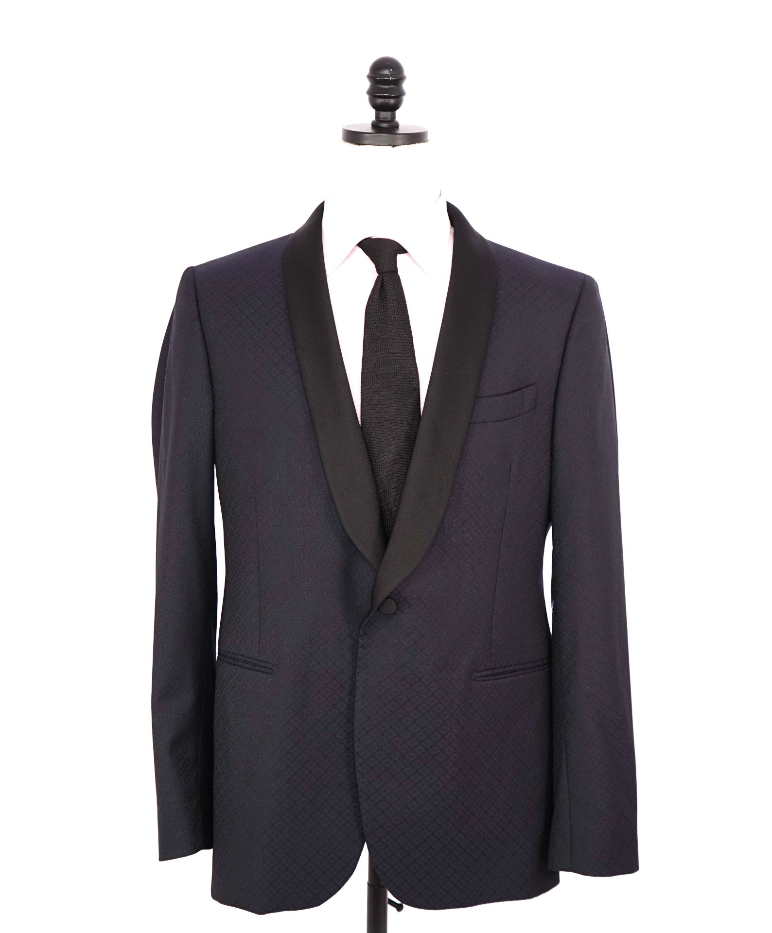 $1,295 SAKS 5TH AVE - Navy Wool/Silk Shawl Lapel Dinner Jacket - 42R