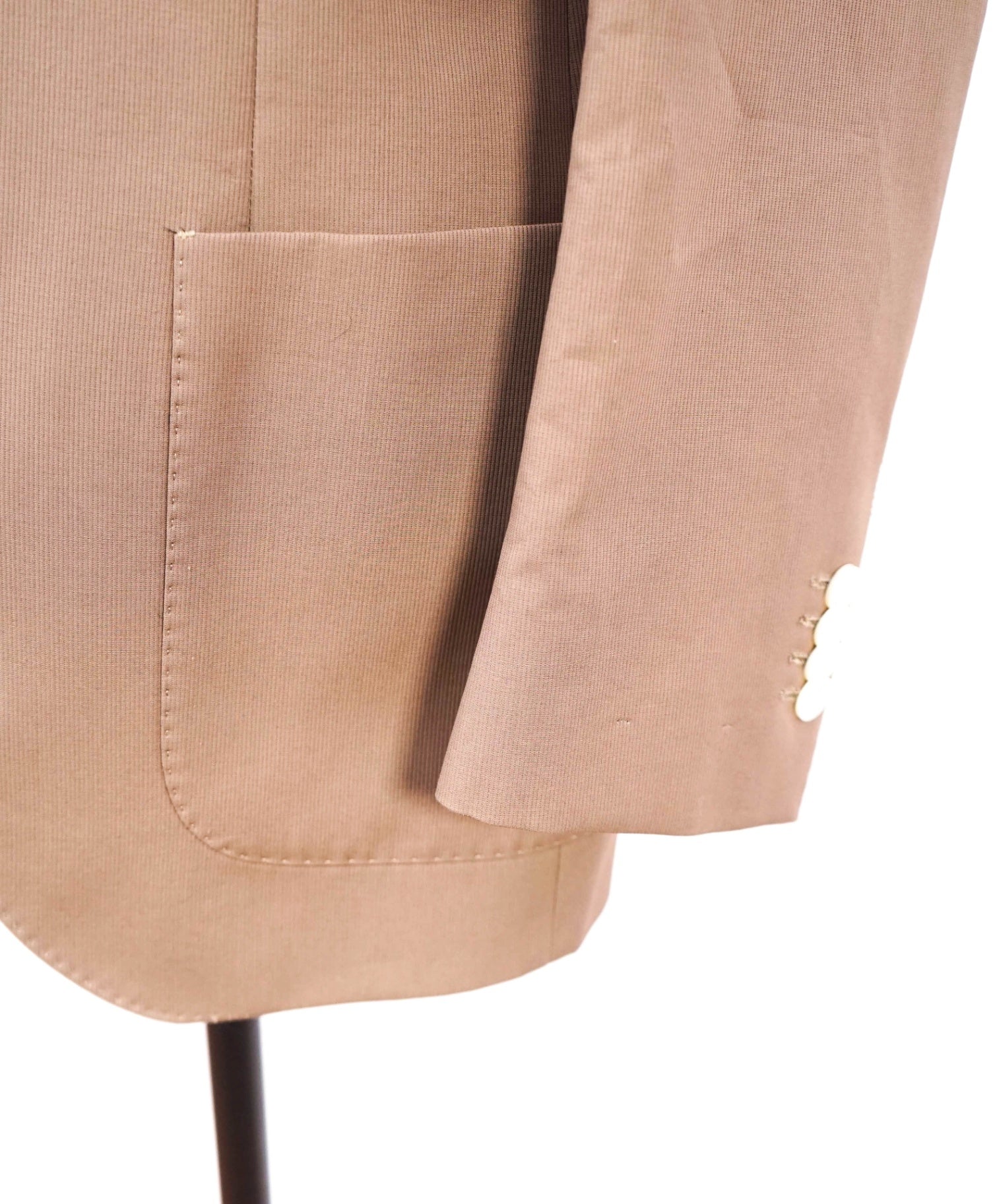 $1,195 LUIGI BIANCHI By LORO PIANA- Tan Ctn Peak Lapel Blazer - 38