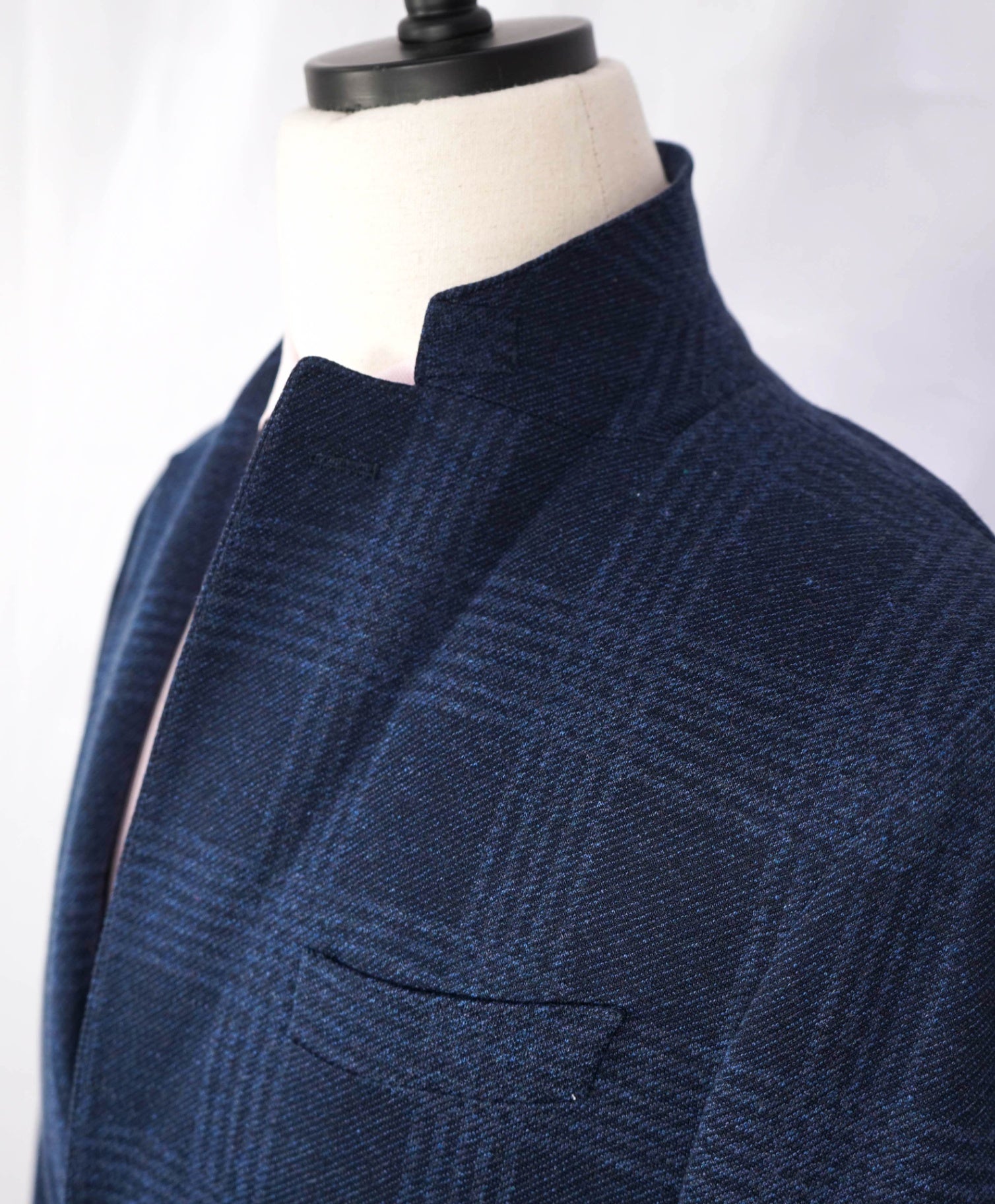 $1,095 ELEVENTY - Blue Plaid Check Cotton Blend Blazer - 42
