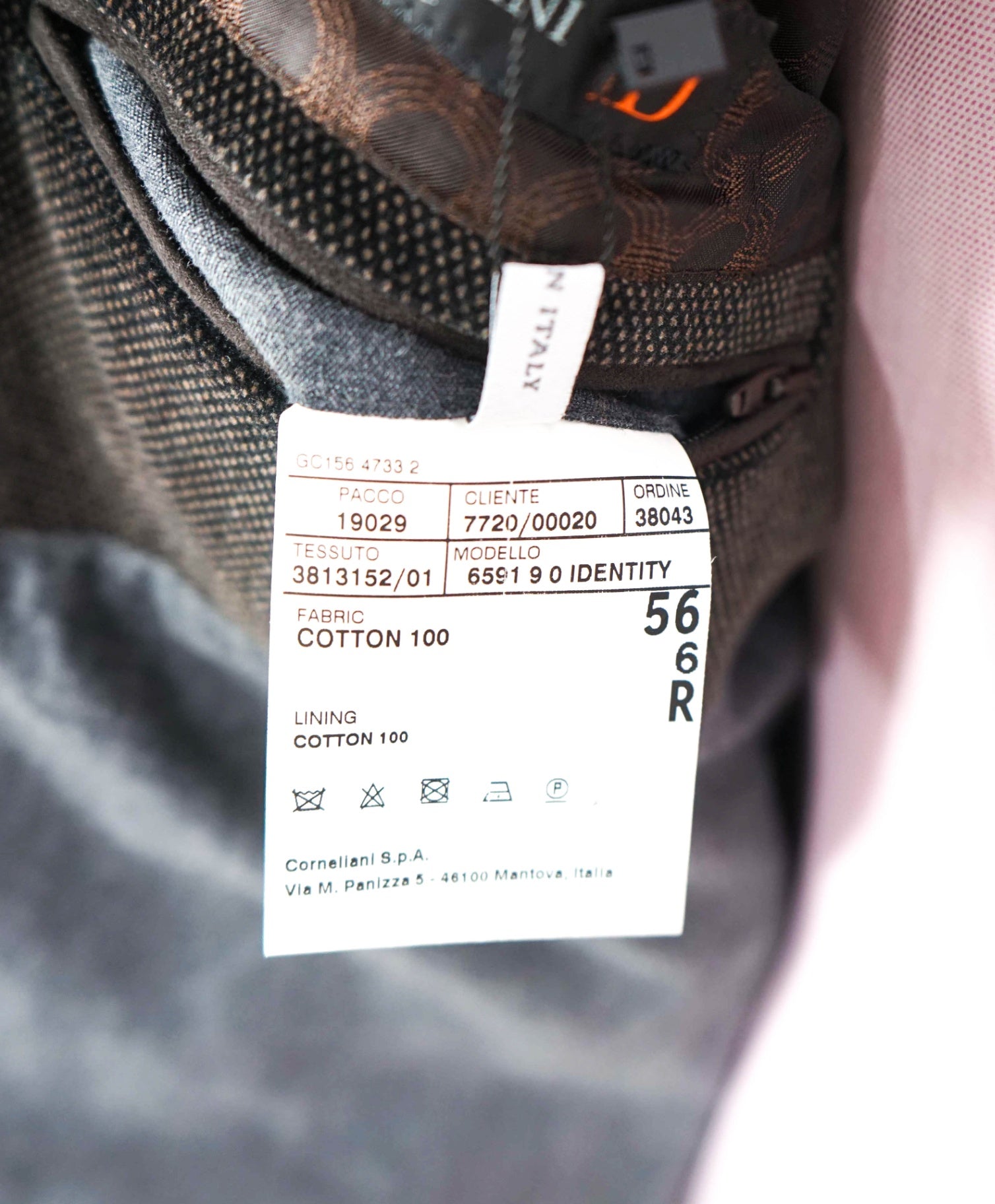 $2,035 CORNELIANI - Brown Velvet Suede Jacket Winter Blazer - 46R