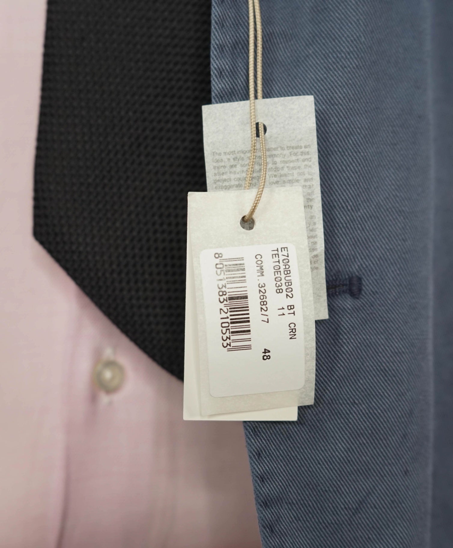 $2,295 ELEVENTY - Pastel Blue Washed Linen Blend Summer Blazer - 38