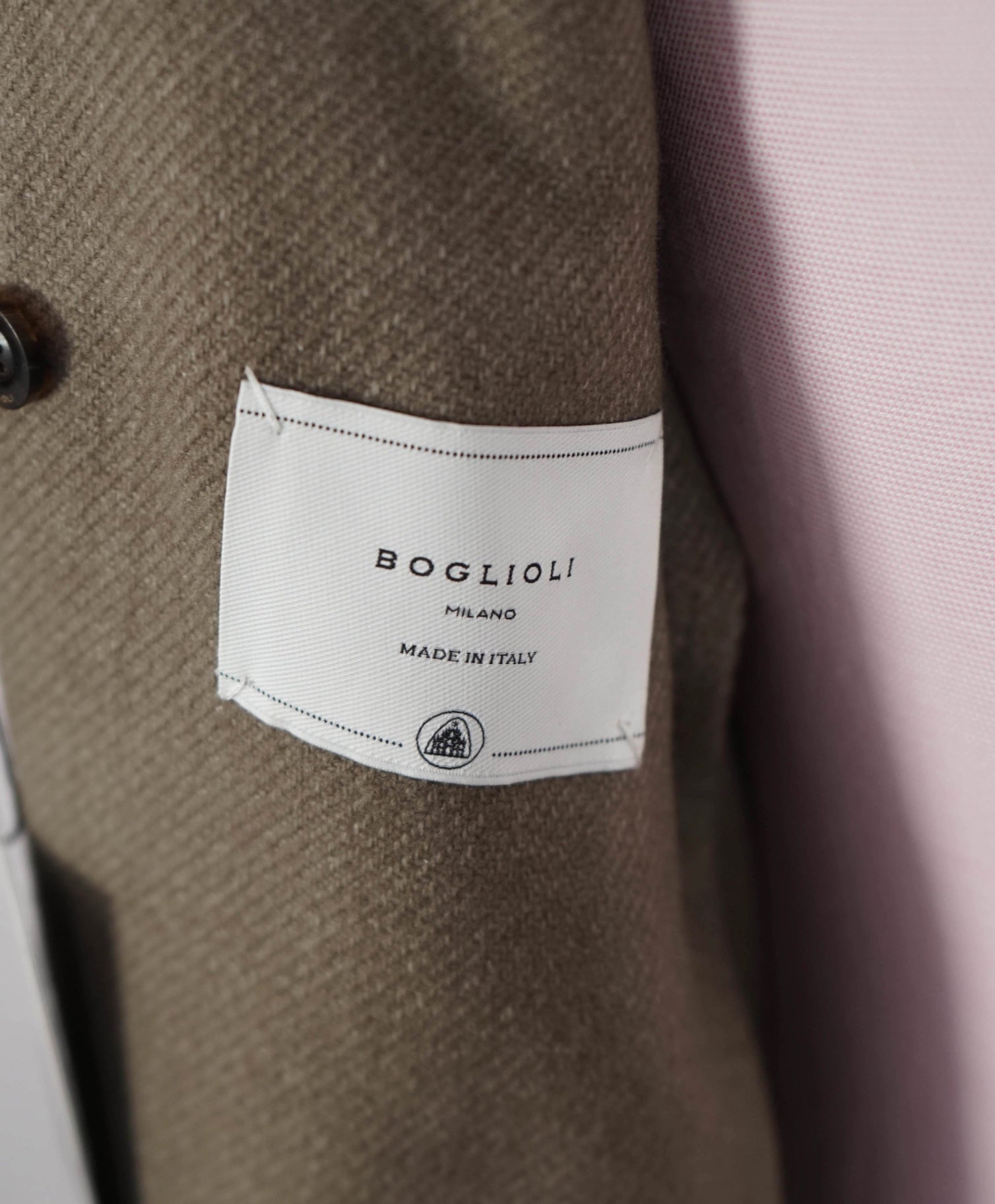 $1,595 BOGLIOLI - Tan Twill Wool Overcoat - 42R