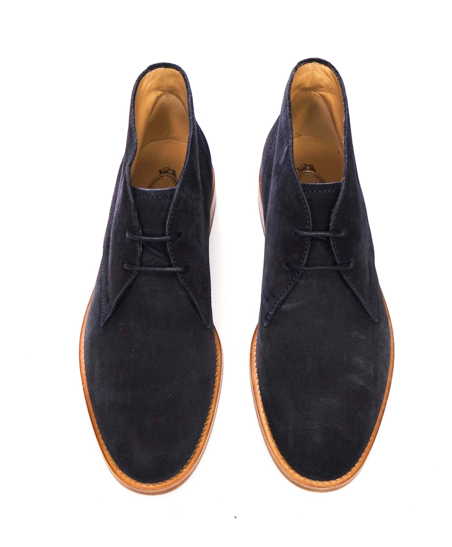 $825 TOD'S - Navy Blue Suede Chukka Boots - US 6.5 (5.5UK)
