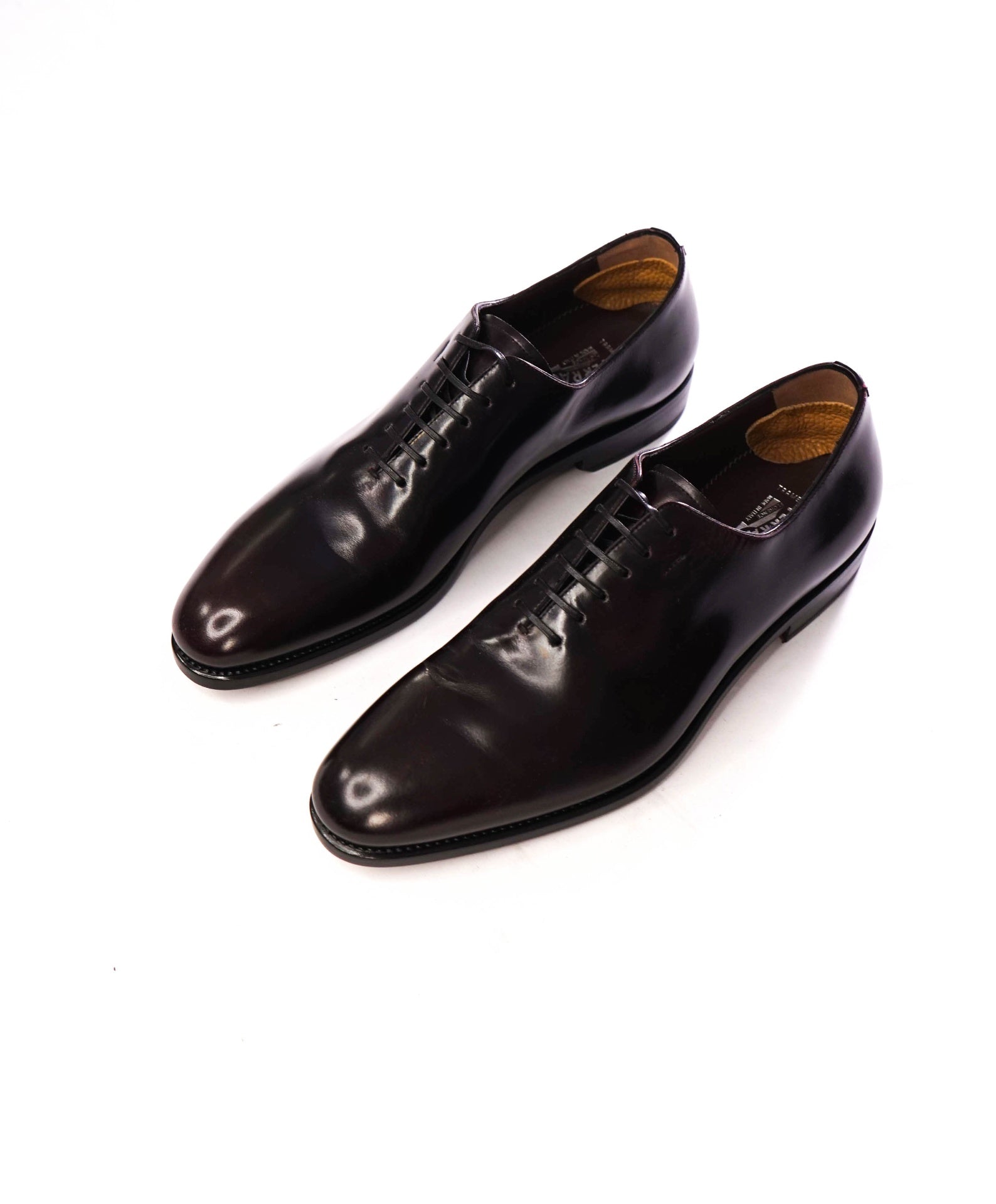$1,395 FERRAGAMO - "TRAMEZZA" ANGIOLO Bronw Oxfords - 9 D